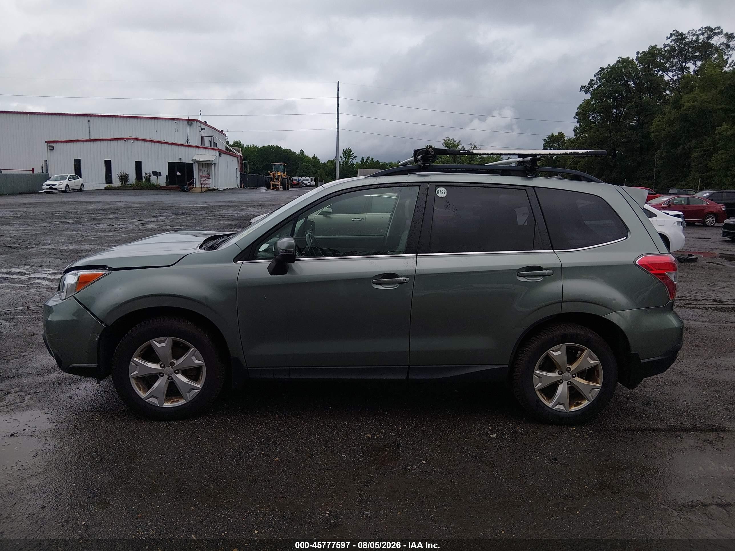 2014 Subaru Forester 2.5i Touring Green vin: JF2SJAPC5EH417880