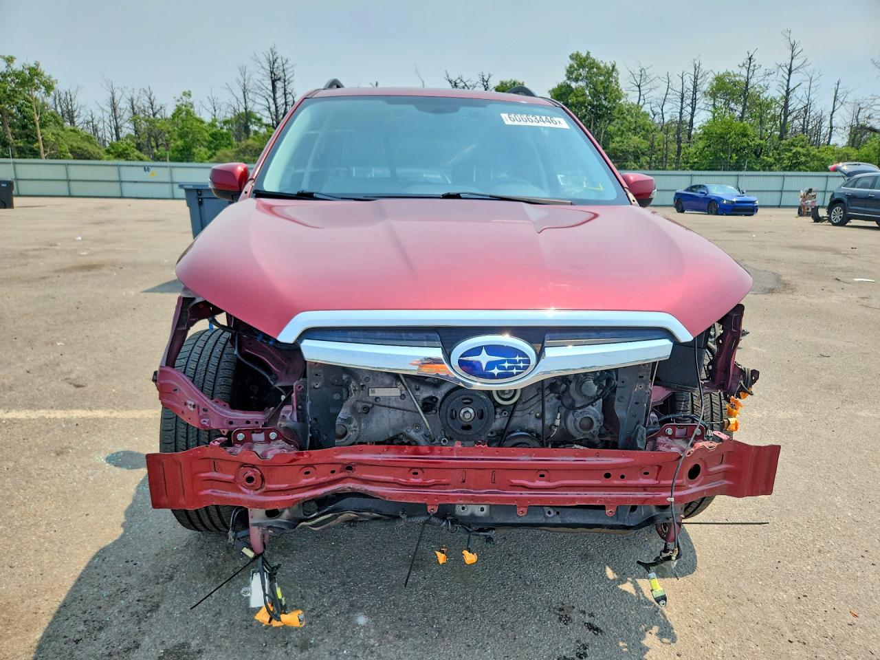 2014 Subaru Forester 2.5i Touring Red vin: JF2SJAPC5EH514450