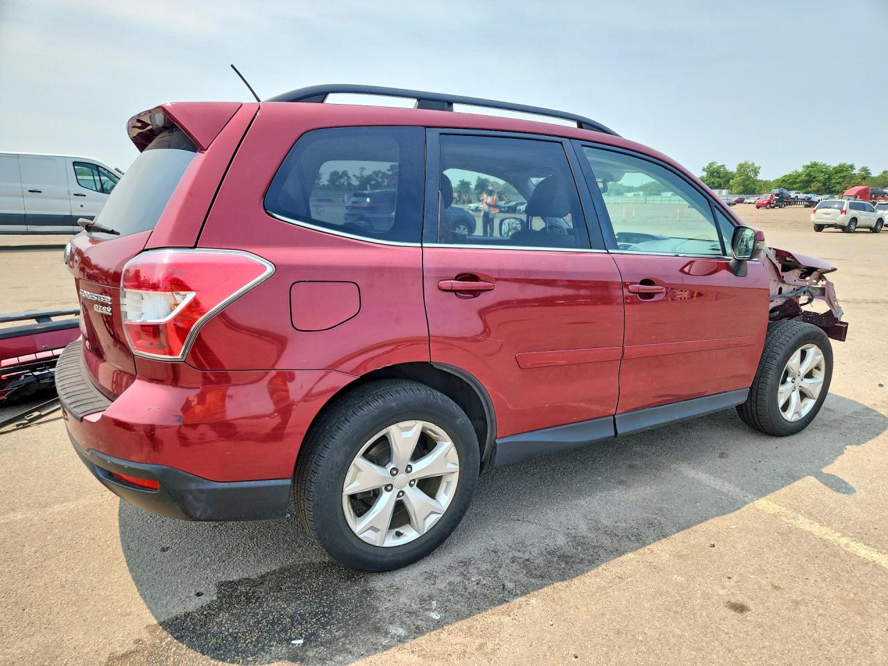 2014 Subaru Forester 2.5i Touring Red vin: JF2SJAPC5EH514450