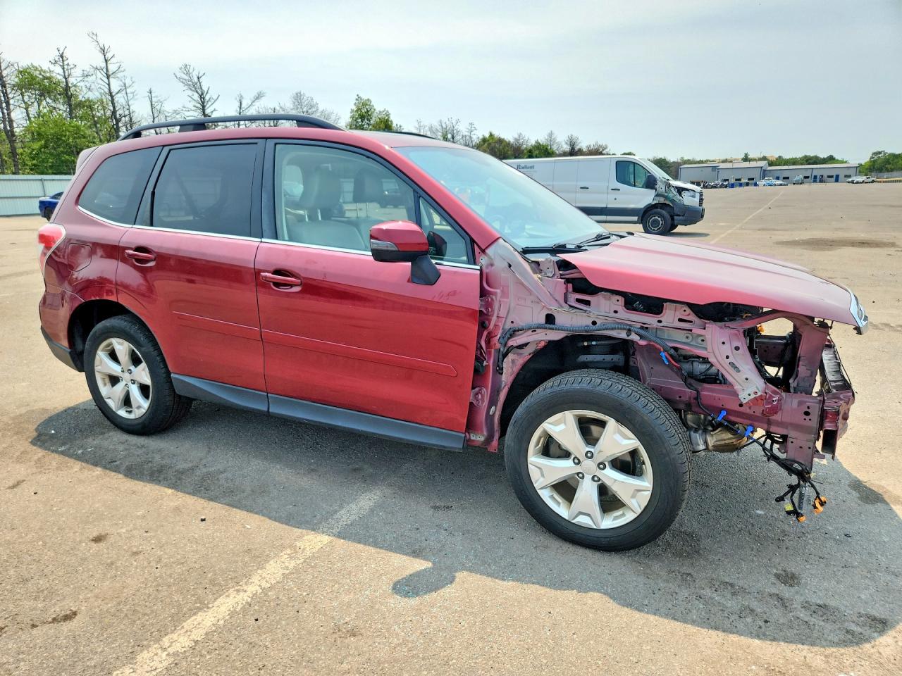 2014 Subaru Forester 2.5i Touring Red vin: JF2SJAPC5EH514450