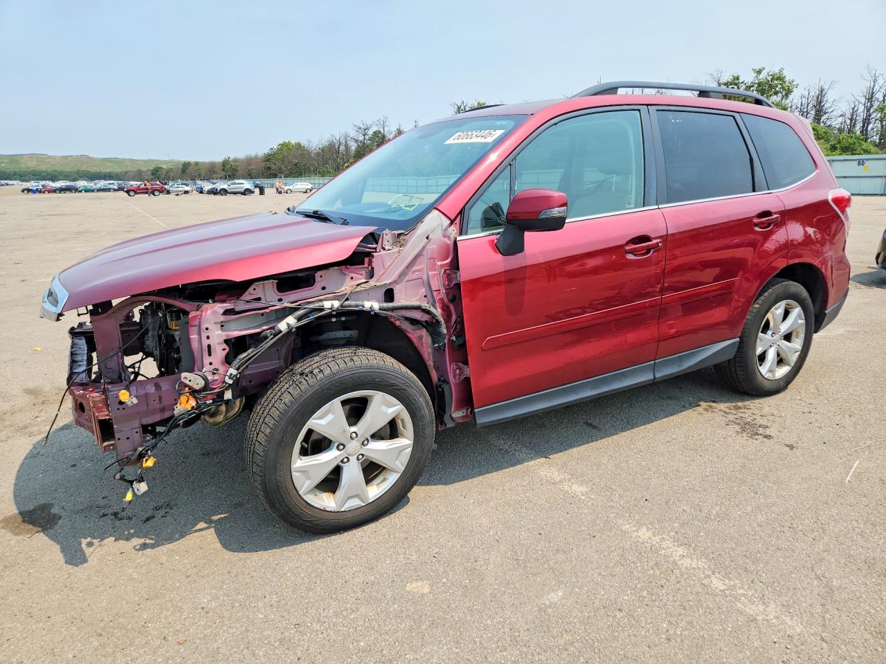 2014 Subaru Forester 2.5i Touring Red vin: JF2SJAPC5EH514450