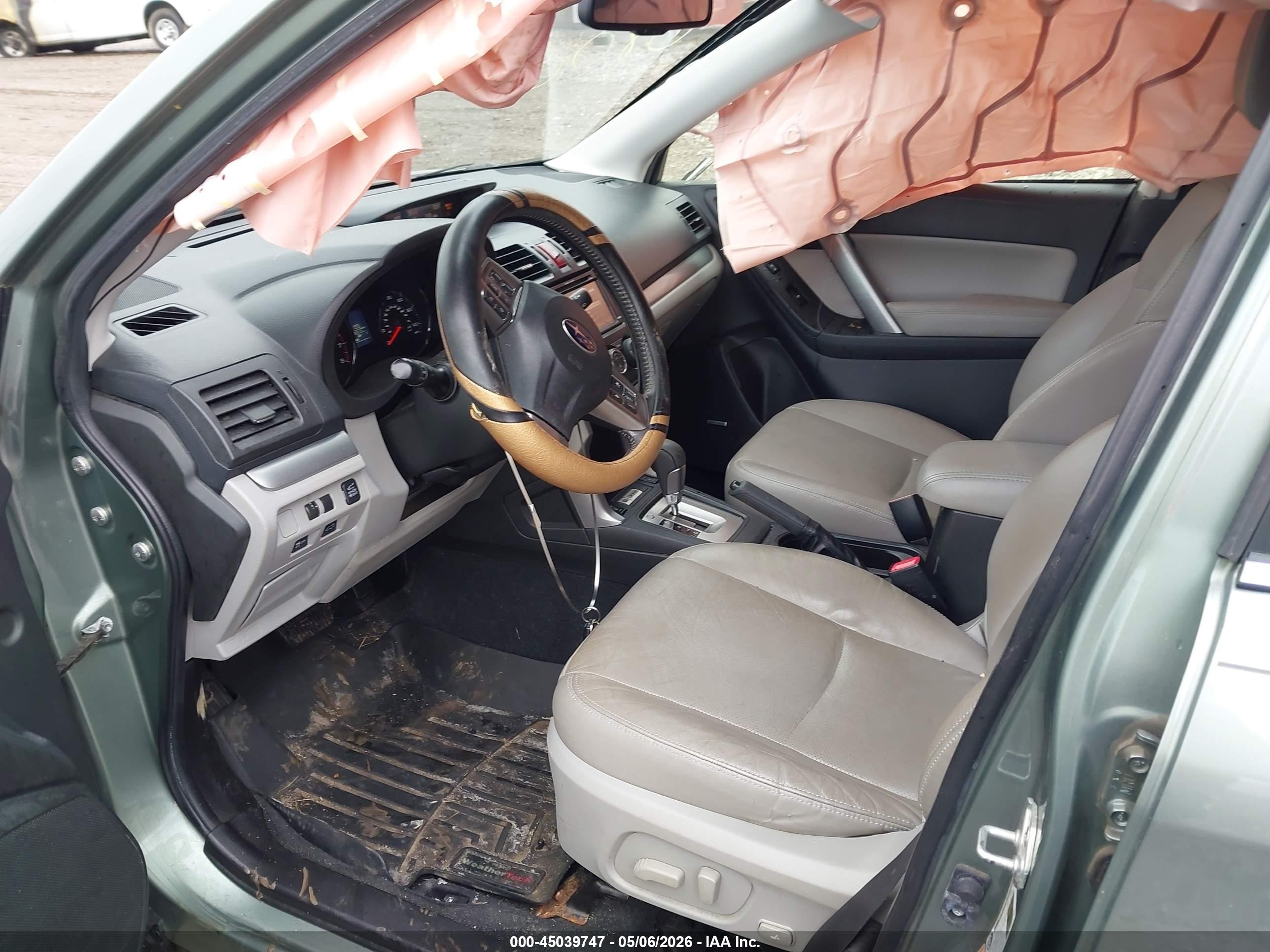 2014 Subaru Forester 2.5i Touring Blue vin: JF2SJAPC5EH516800