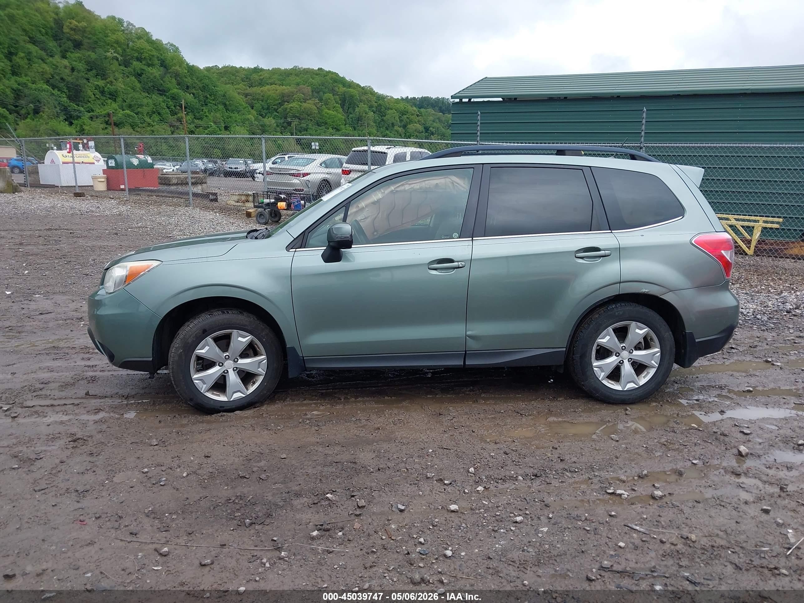 2014 Subaru Forester 2.5i Touring Blue vin: JF2SJAPC5EH516800