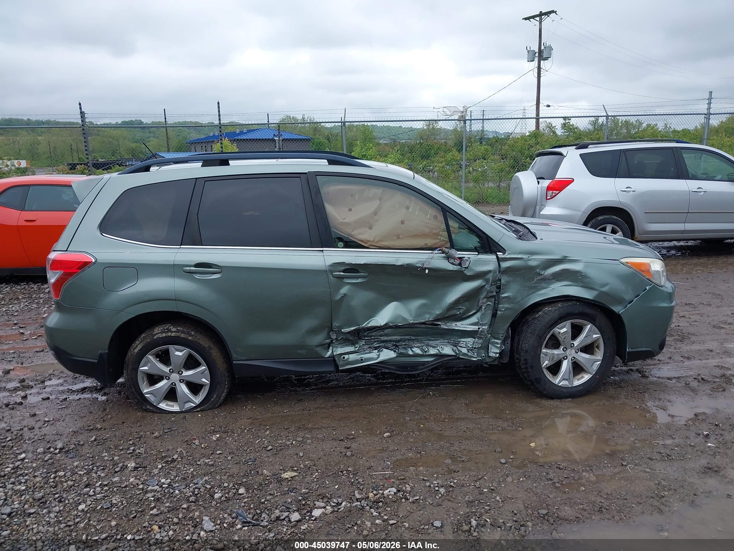 2014 Subaru Forester 2.5i Touring Blue vin: JF2SJAPC5EH516800