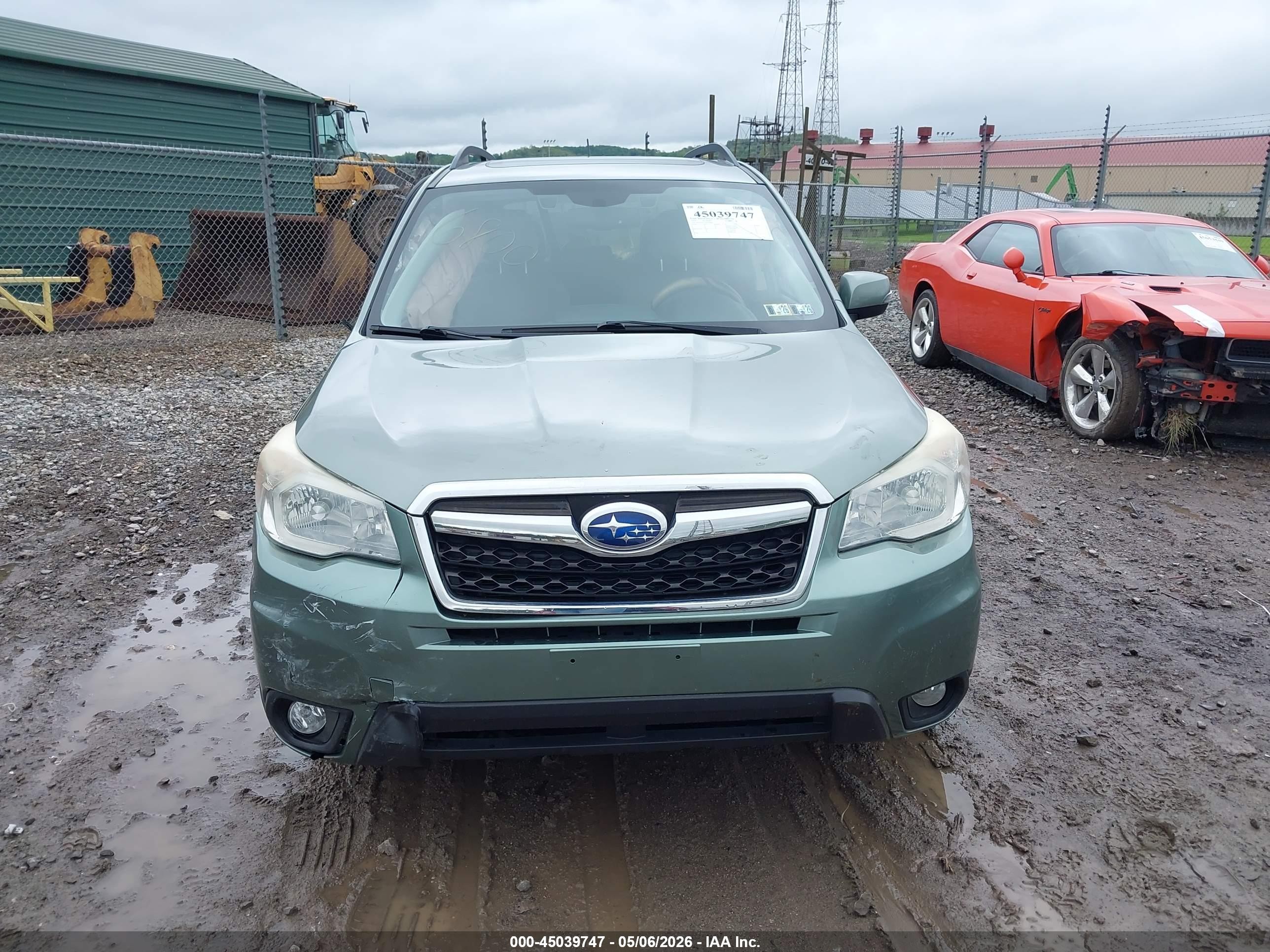 2014 Subaru Forester 2.5i Touring Blue vin: JF2SJAPC5EH516800