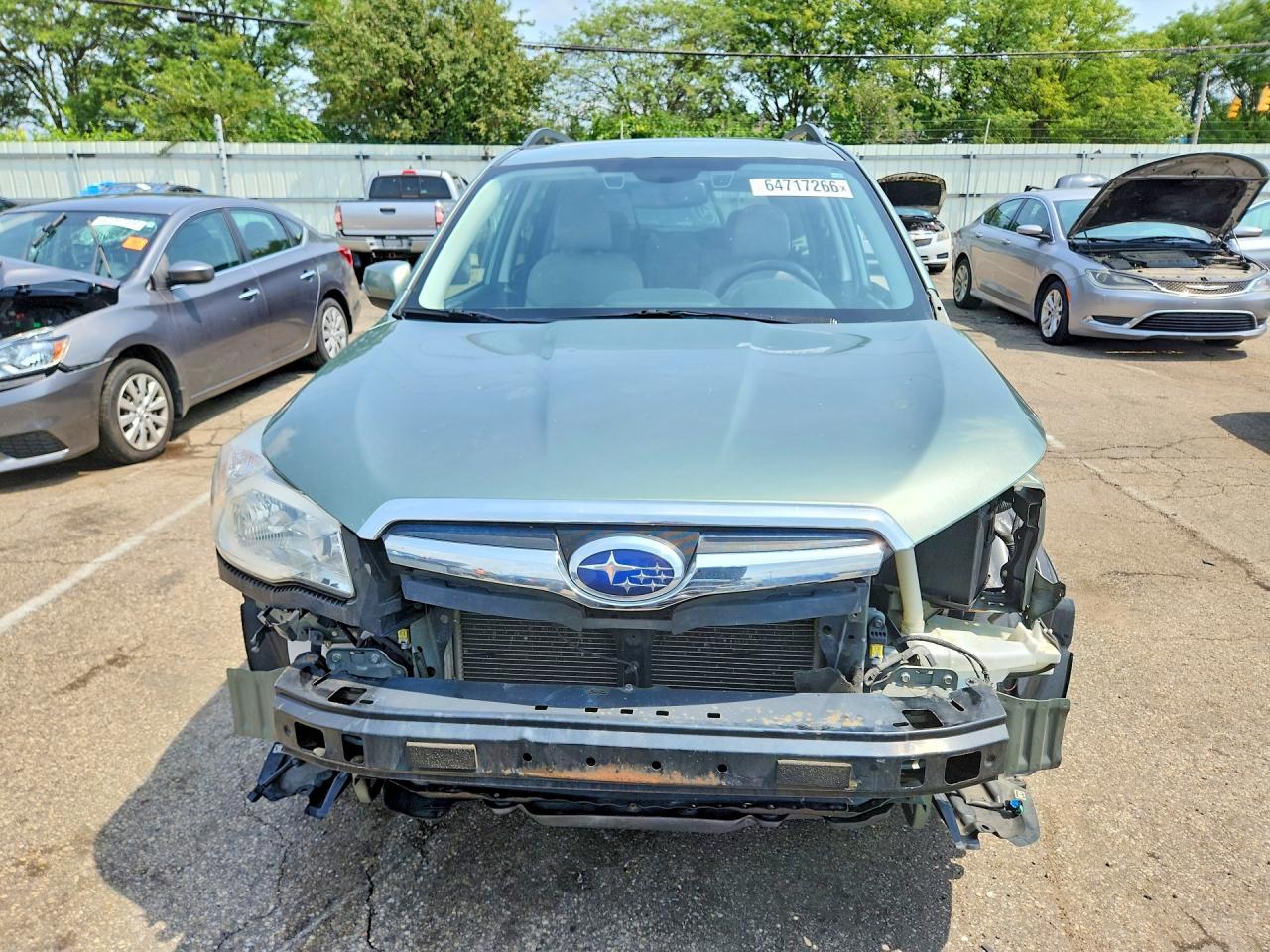 2014 Subaru Forester 2.5i Touring Green vin: JF2SJAPC5EH529711