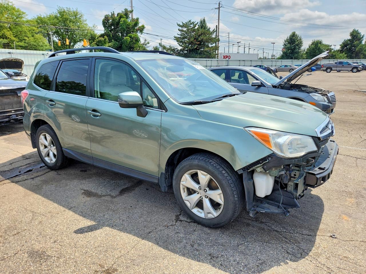 2014 Subaru Forester 2.5i Touring Green vin: JF2SJAPC5EH529711