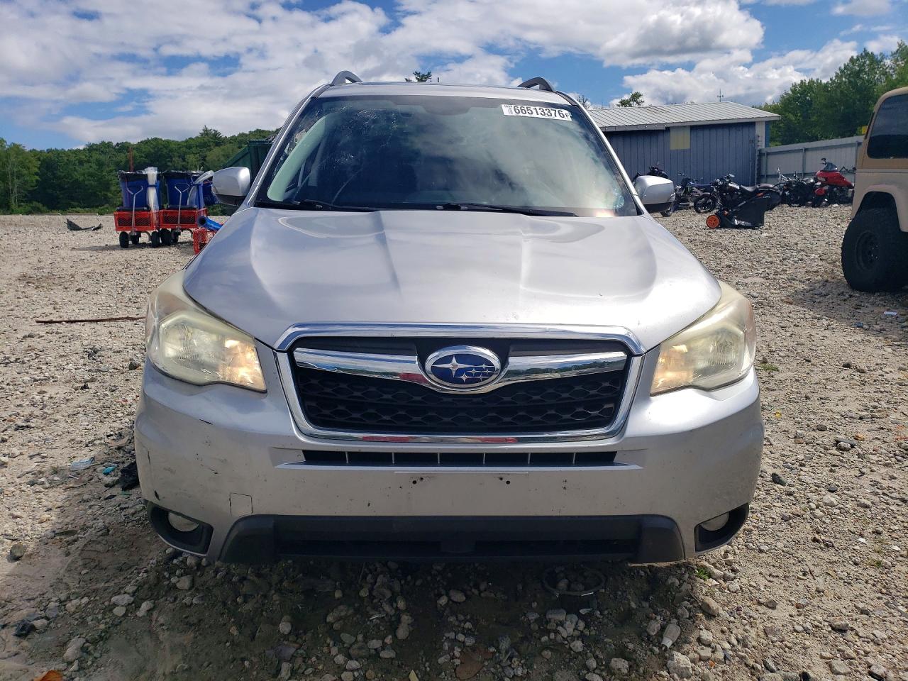 2014 Subaru Forester 2.5i Touring Silver vin: JF2SJAPC6EH455148