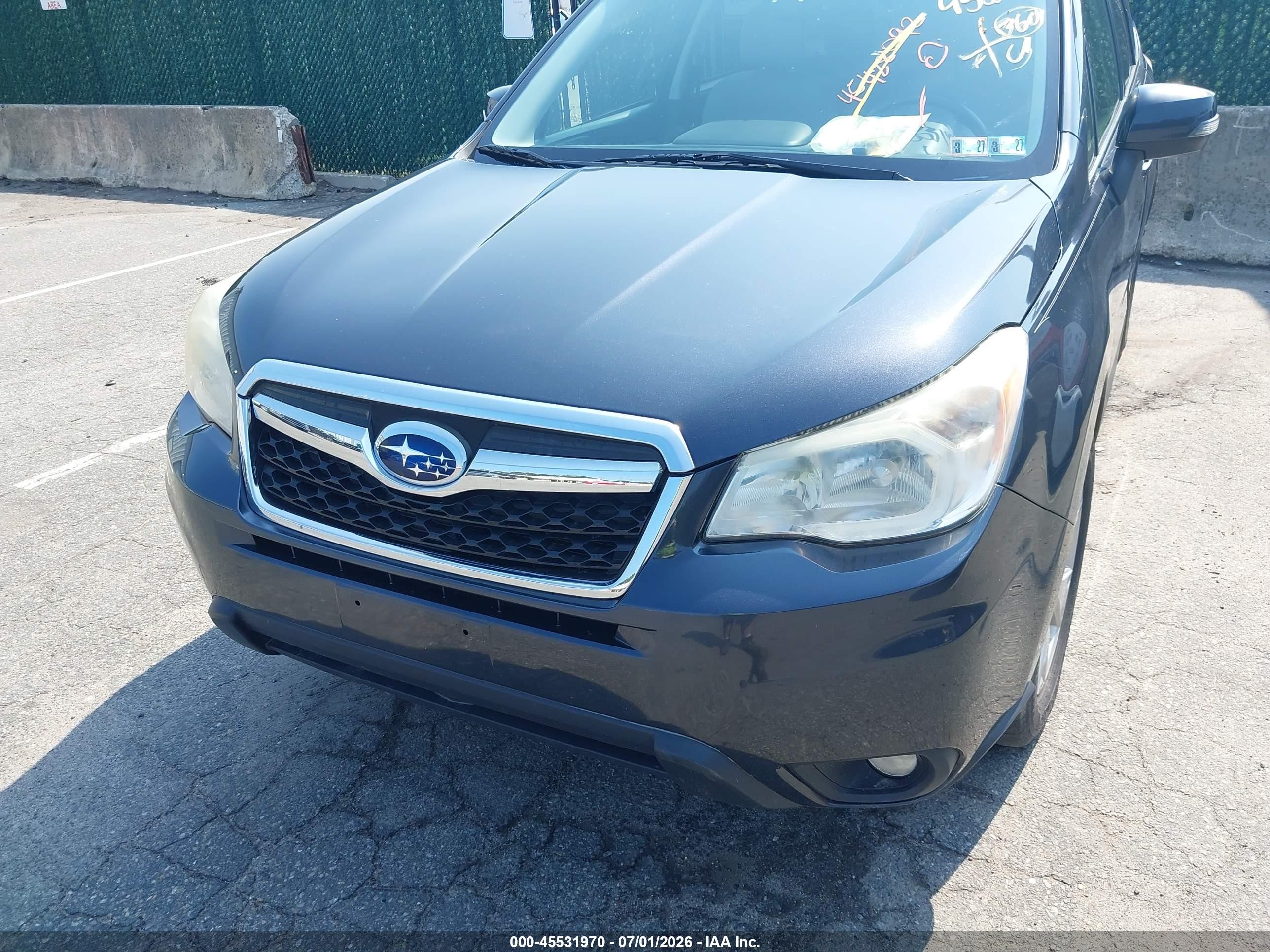 2014 Subaru Forester 2.5i Touring Gray vin: JF2SJAPC6EH485007
