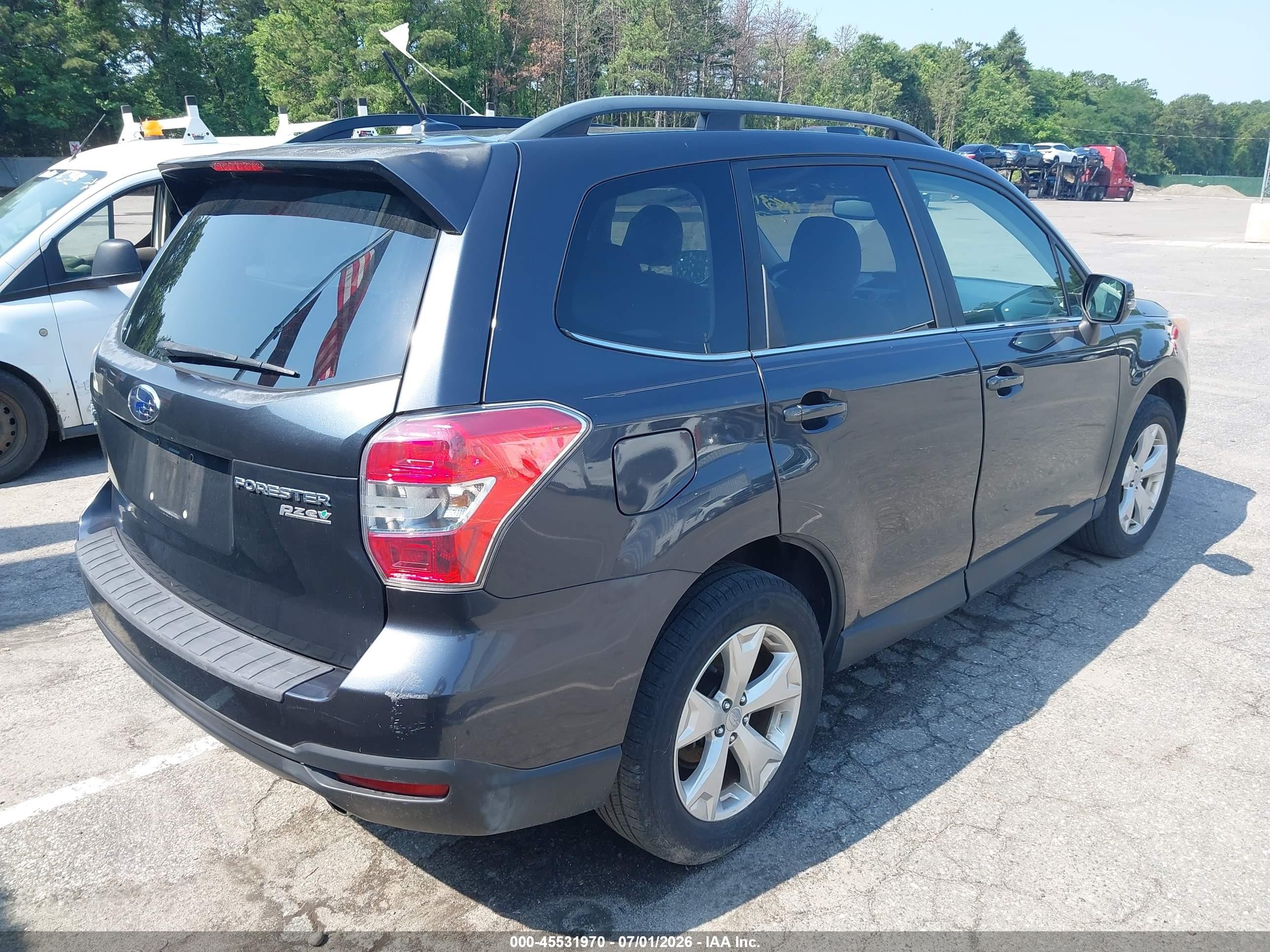 2014 Subaru Forester 2.5i Touring Gray vin: JF2SJAPC6EH485007