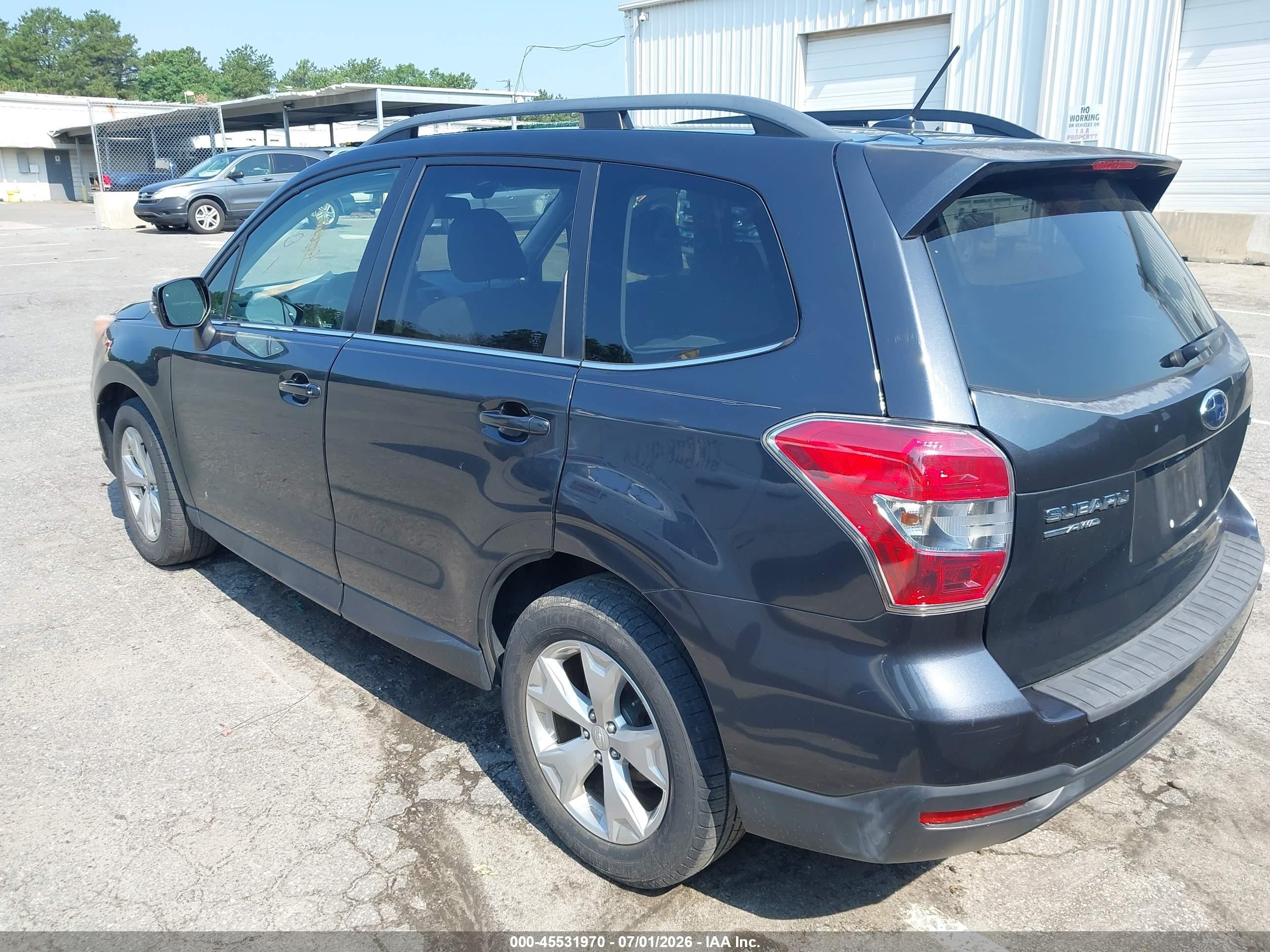 2014 Subaru Forester 2.5i Touring Gray vin: JF2SJAPC6EH485007