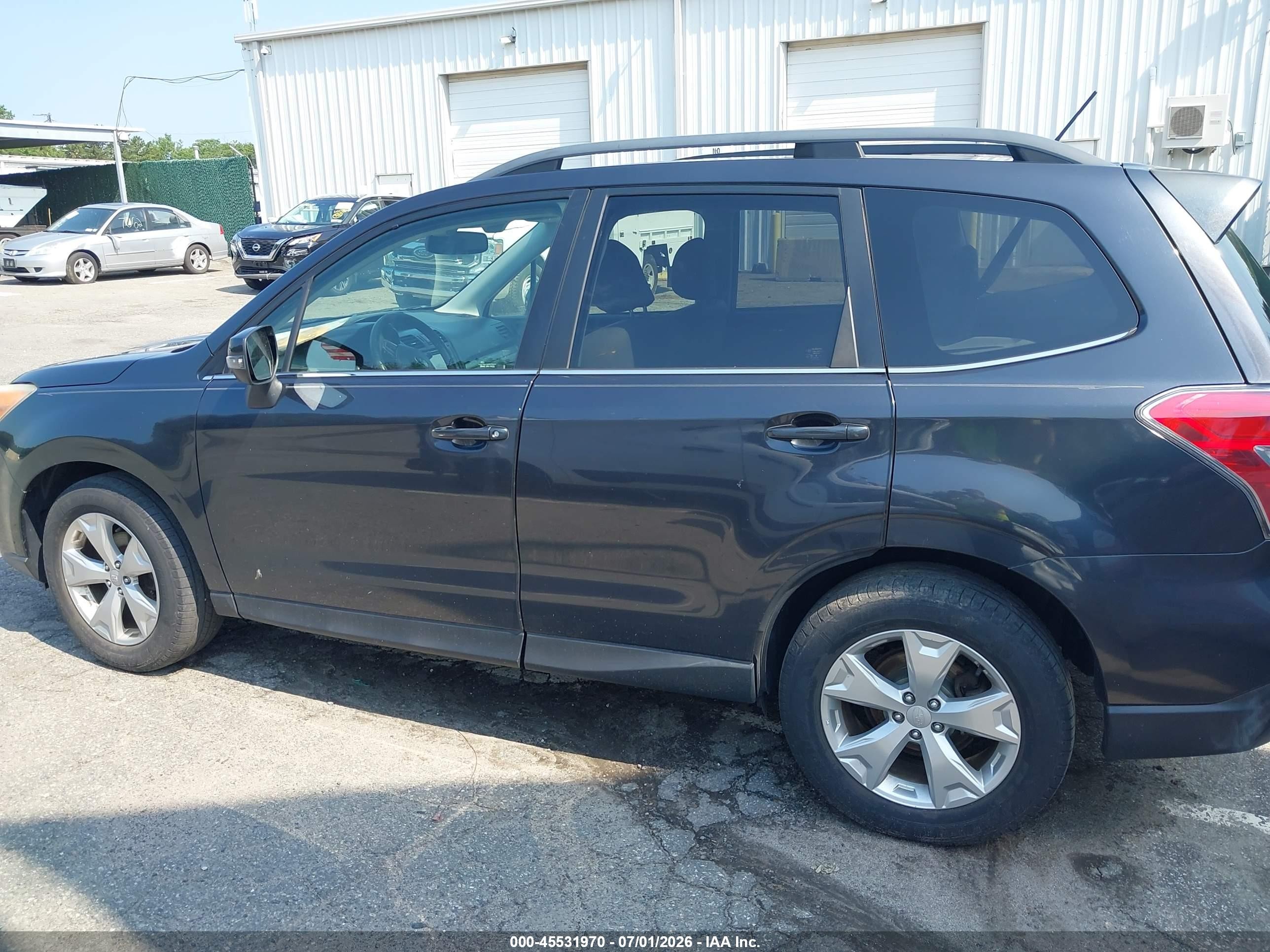 2014 Subaru Forester 2.5i Touring Gray vin: JF2SJAPC6EH485007