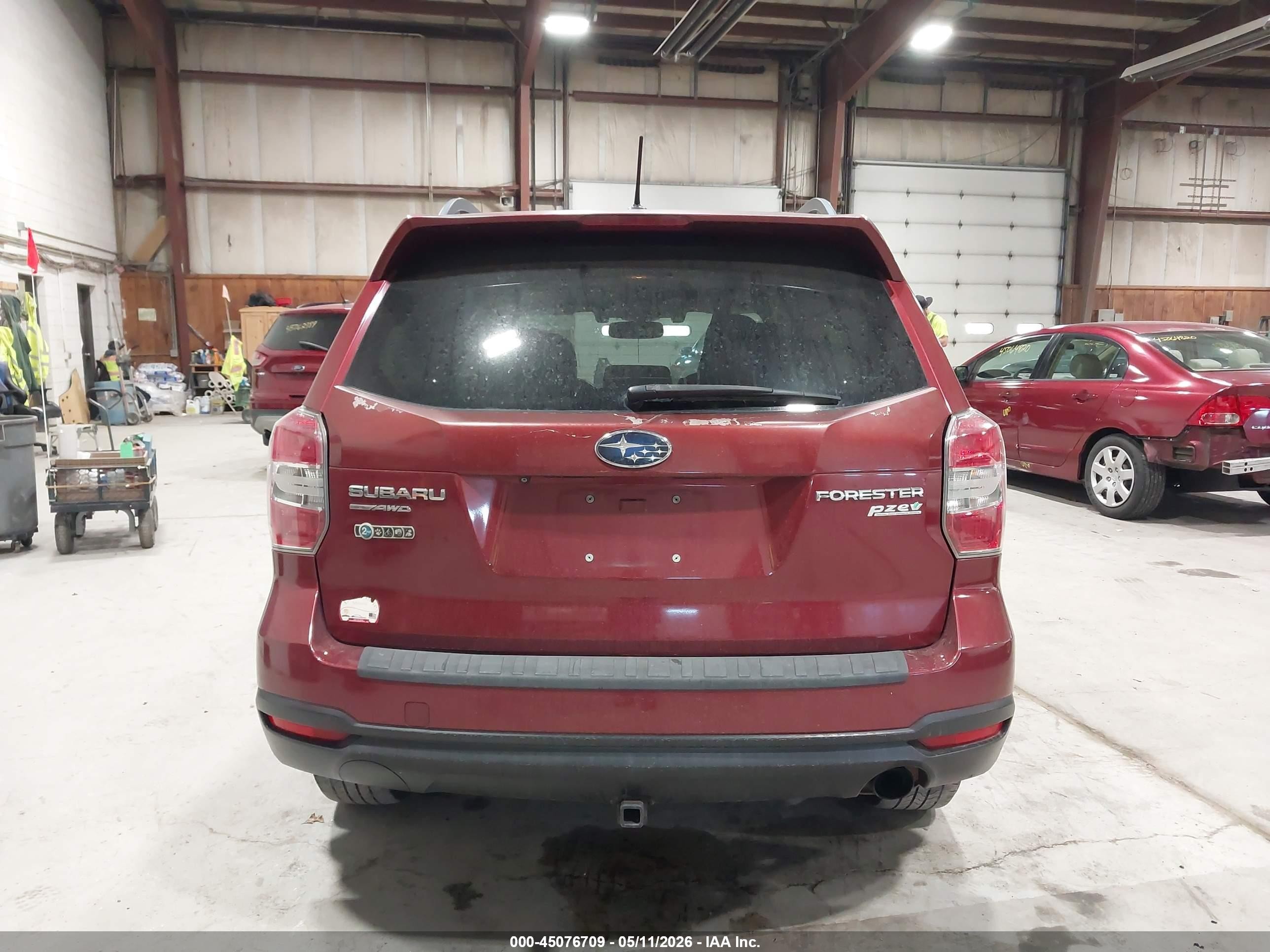 2014 Subaru Forester 2.5i Touring Красный vin: JF2SJAPC7EH521514