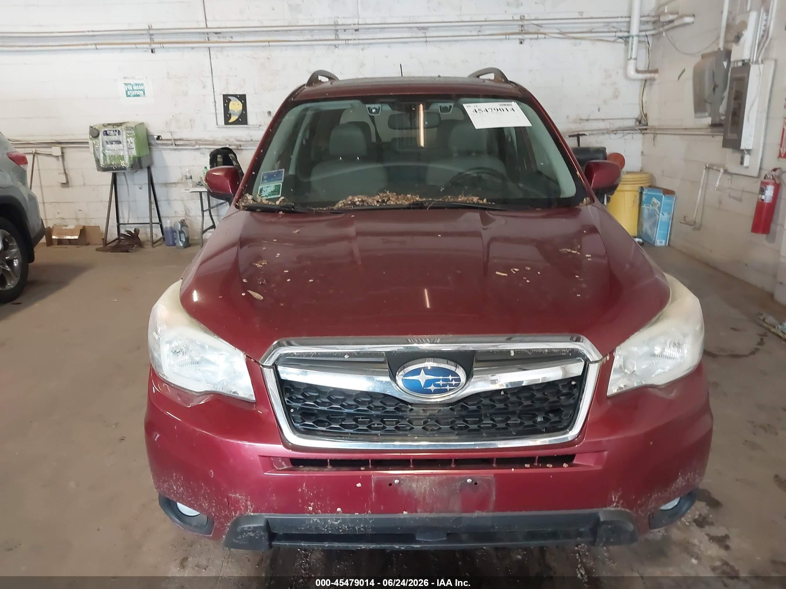 2014 Subaru Forester 2.5i Touring Maroon vin: JF2SJAPC9EH418482