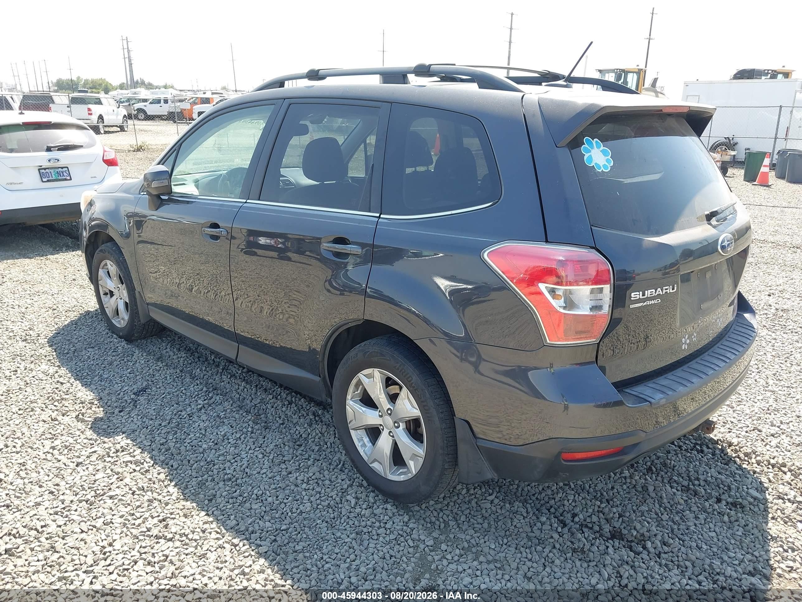 2014 Subaru Forester 2.5i Touring Gray vin: JF2SJAPC9EH500065