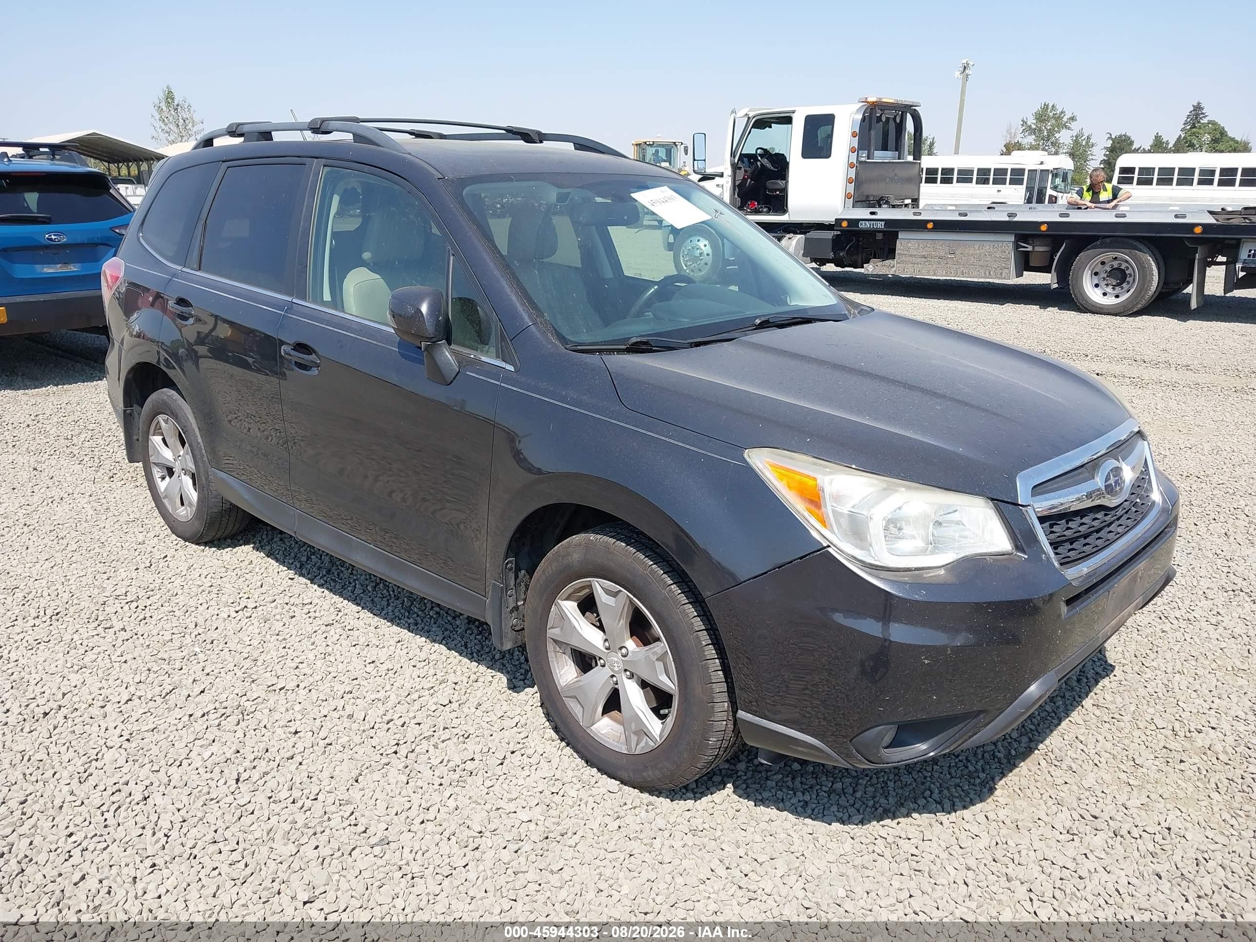 2014 Subaru Forester 2.5i Touring Gray vin: JF2SJAPC9EH500065