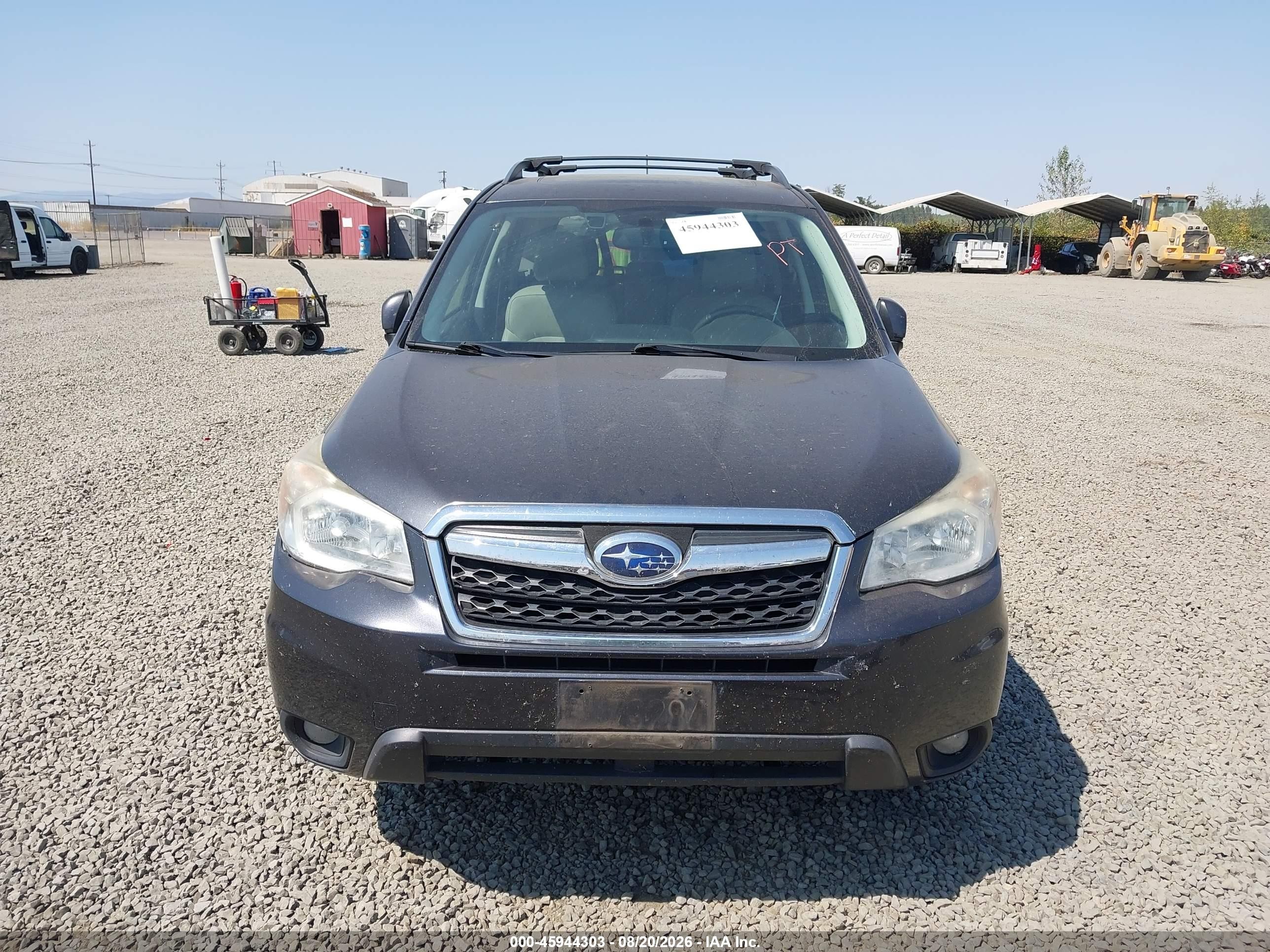 2014 Subaru Forester 2.5i Touring Gray vin: JF2SJAPC9EH500065