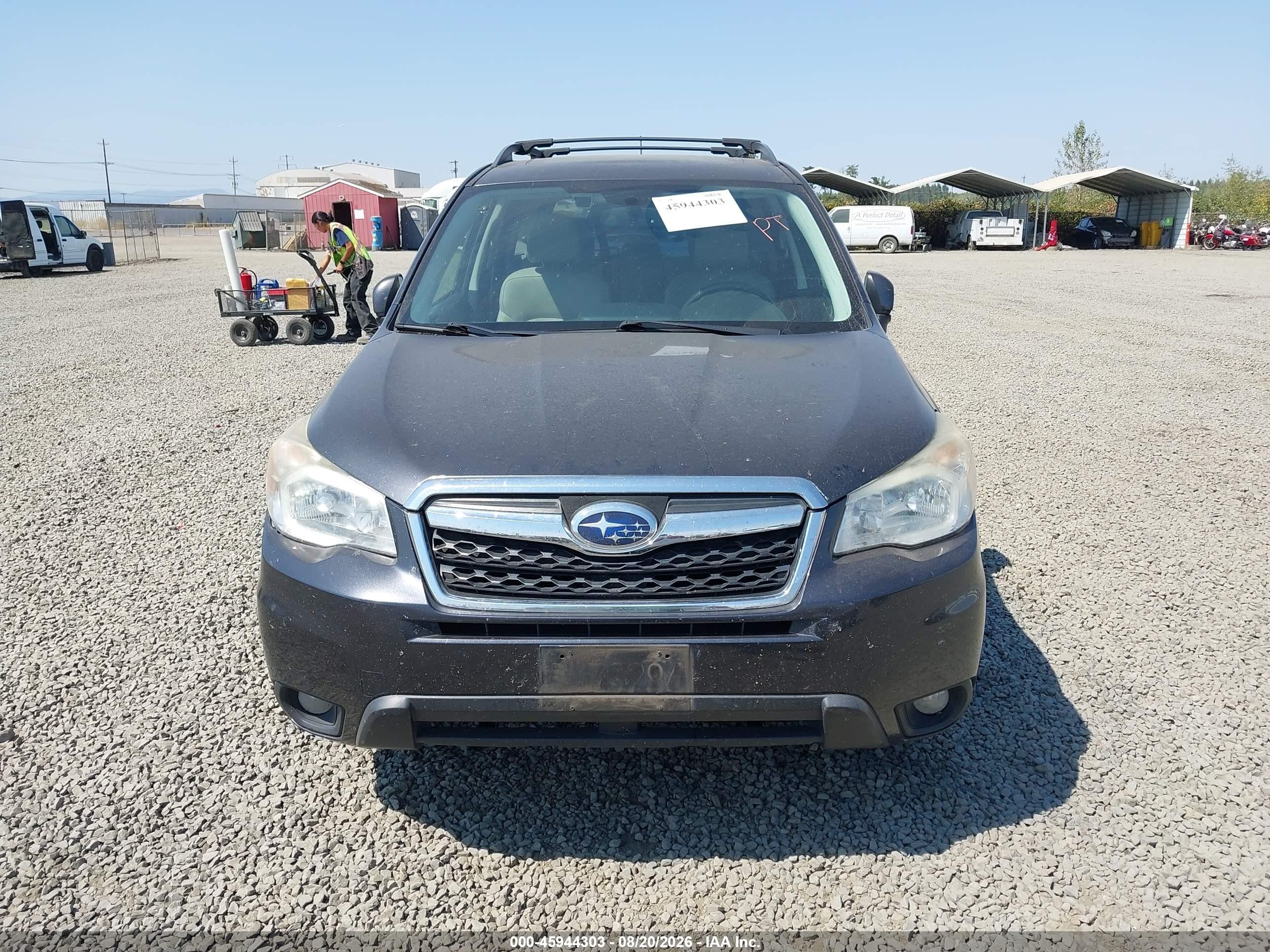 2014 Subaru Forester 2.5i Touring Gray vin: JF2SJAPC9EH500065