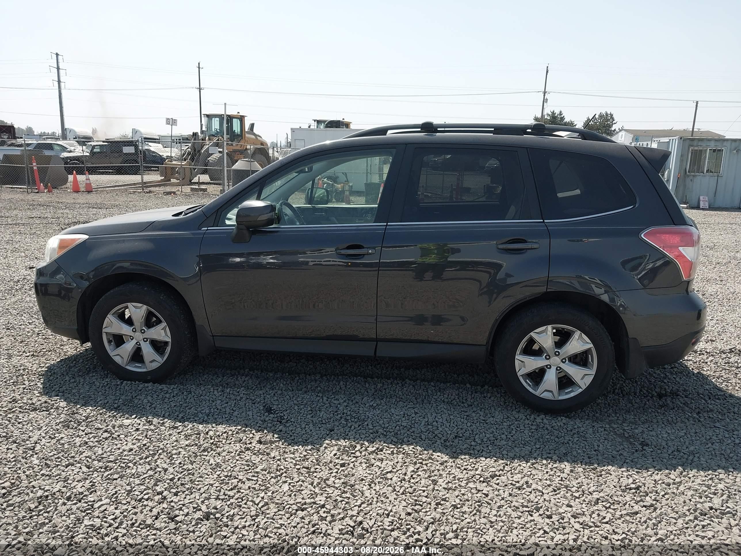 2014 Subaru Forester 2.5i Touring Gray vin: JF2SJAPC9EH500065
