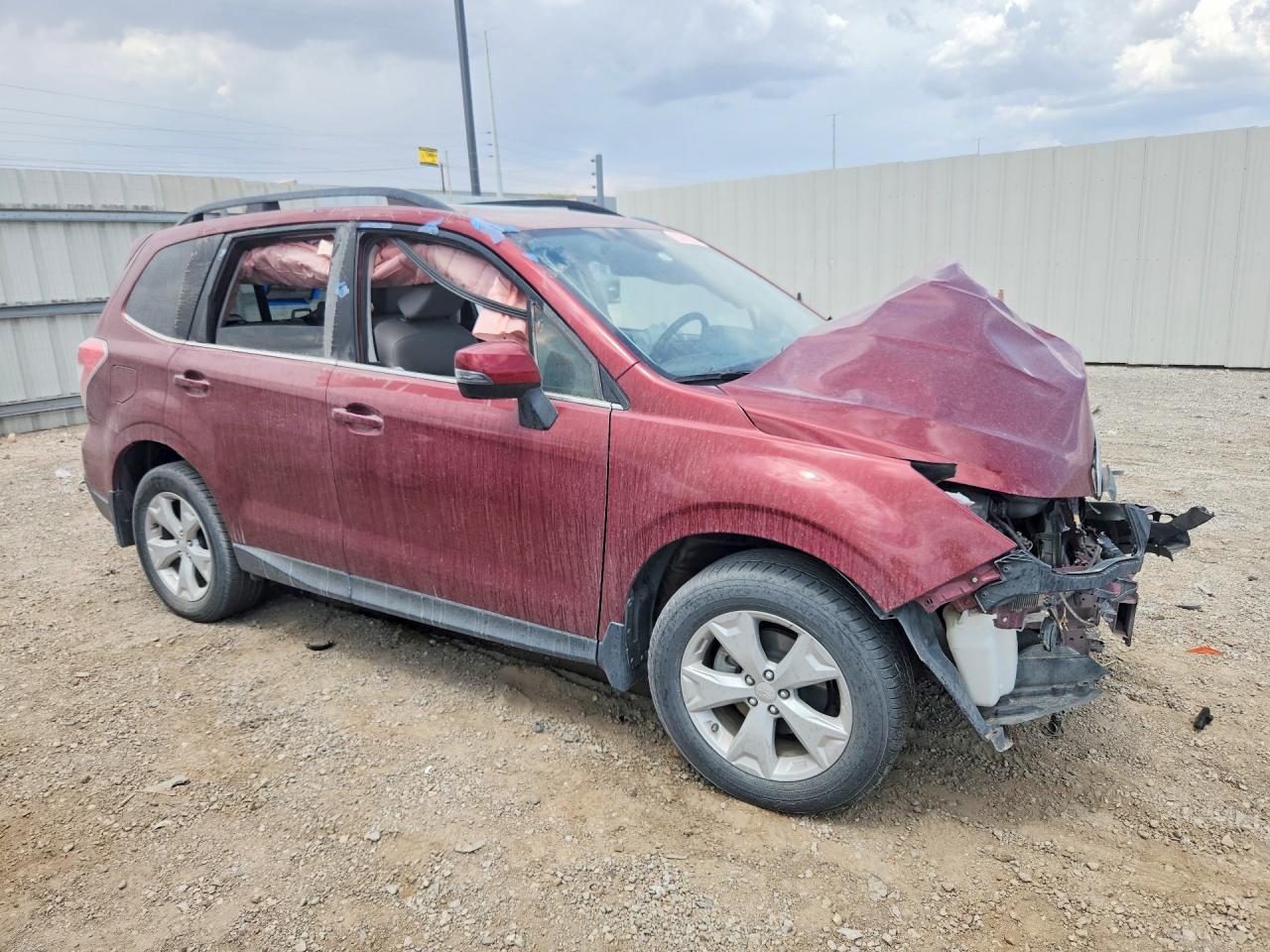 2014 Subaru Forester 2.5i Touring Red vin: JF2SJAPCXEH419334