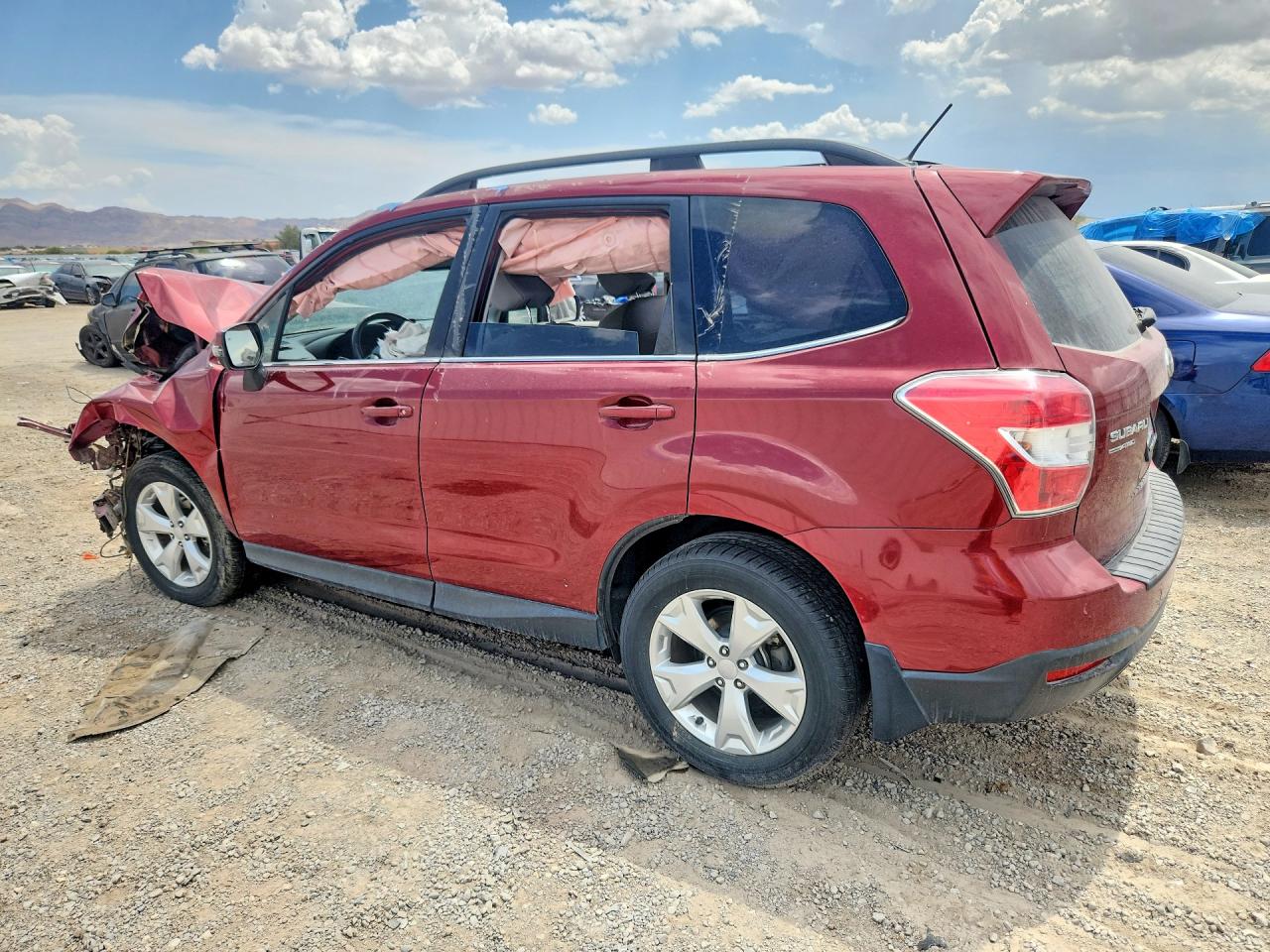 2014 Subaru Forester 2.5i Touring Red vin: JF2SJAPCXEH419334