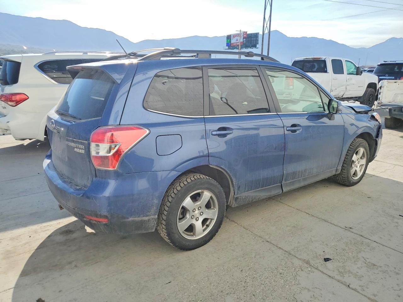 2014 Subaru Forester 2.5i Touring Синий vin: JF2SJAPCXEH497029