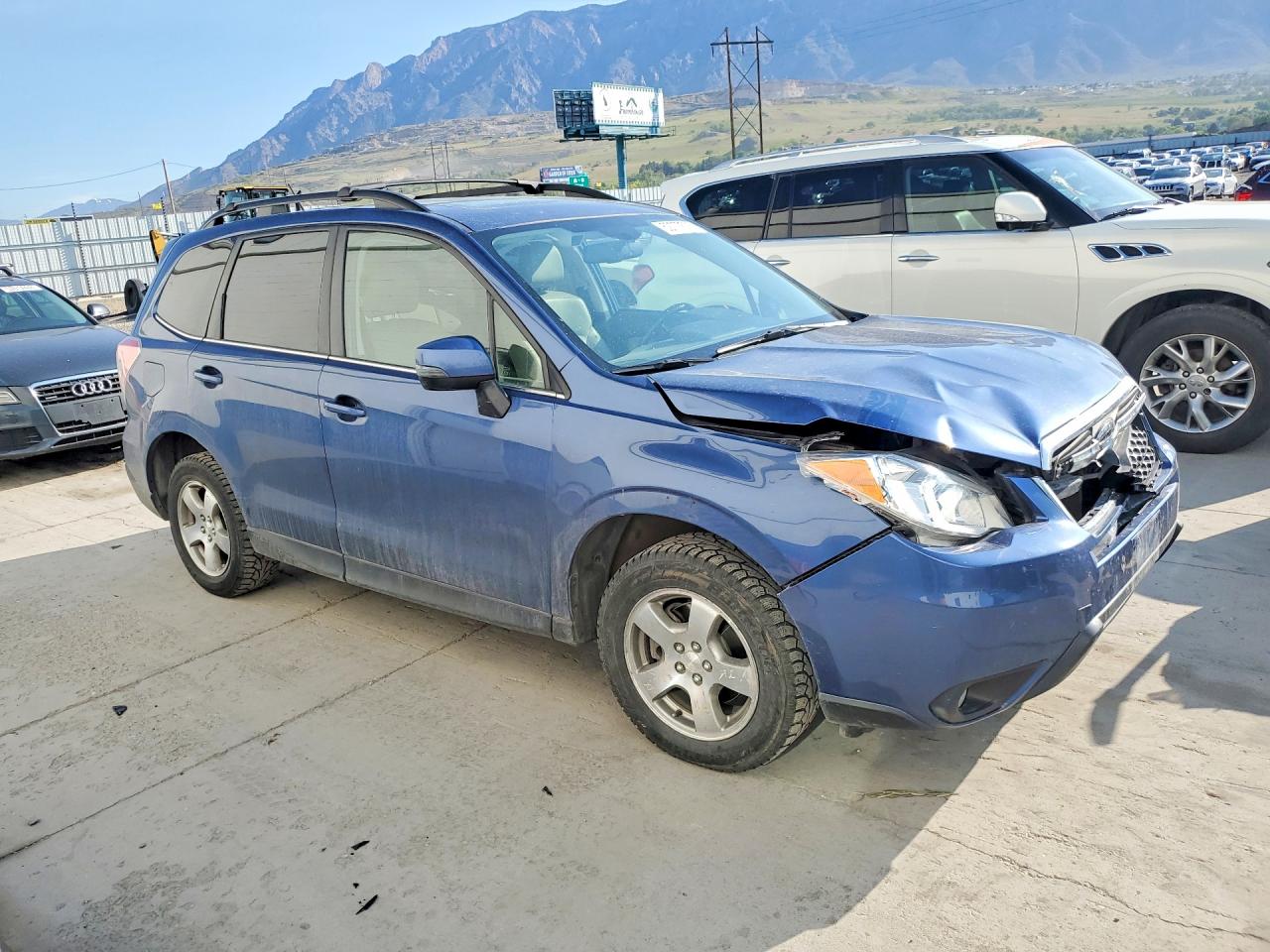 2014 Subaru Forester 2.5i Touring Синий vin: JF2SJAPCXEH497029