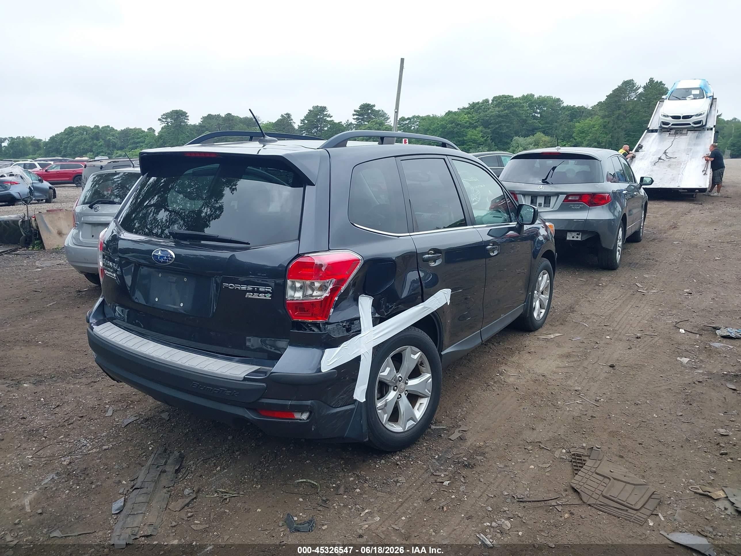 2015 Subaru Forester 2.5i Limited Gray vin: JF2SJARC0FH814198