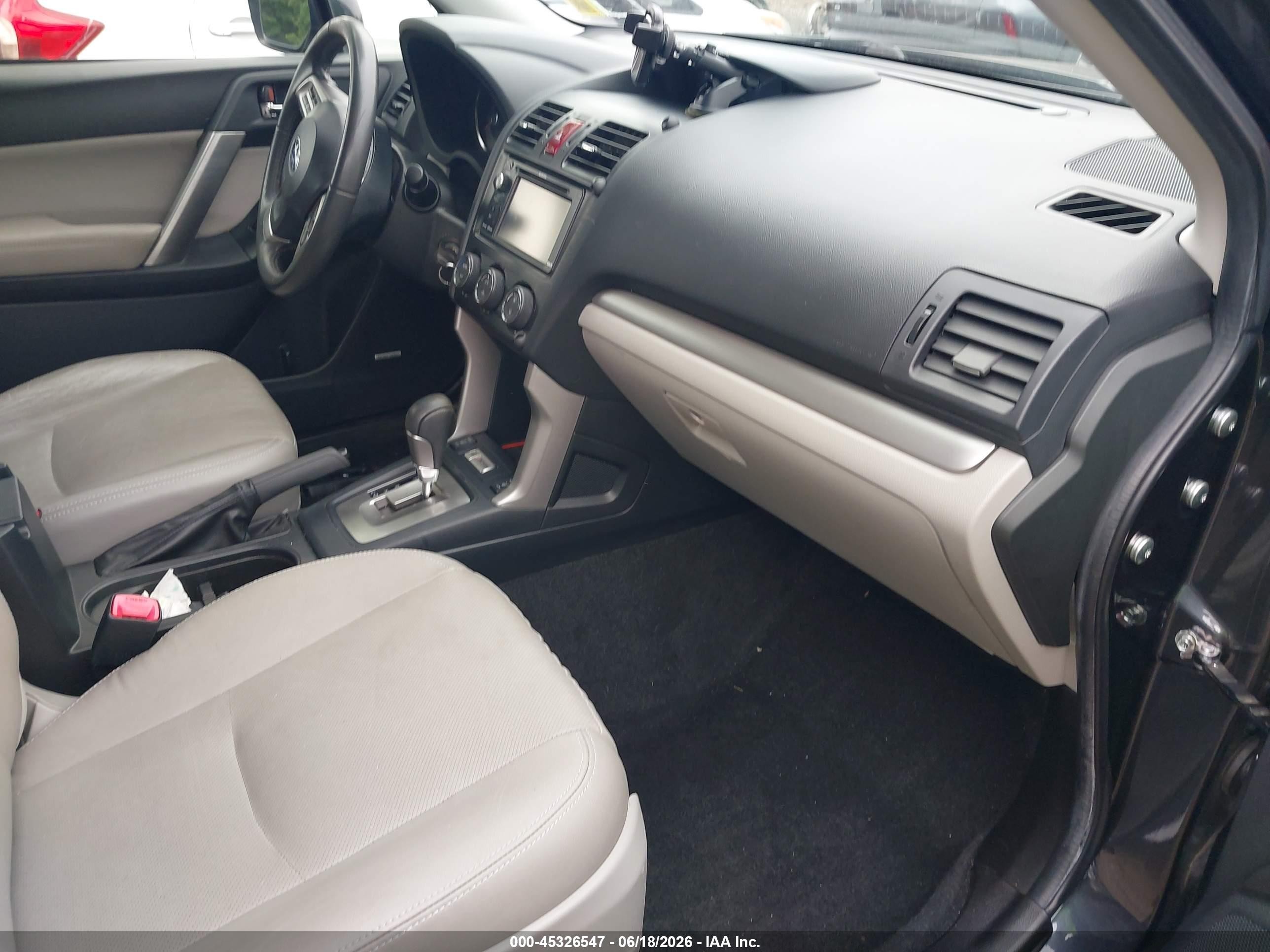 2015 Subaru Forester 2.5i Limited Gray vin: JF2SJARC0FH814198