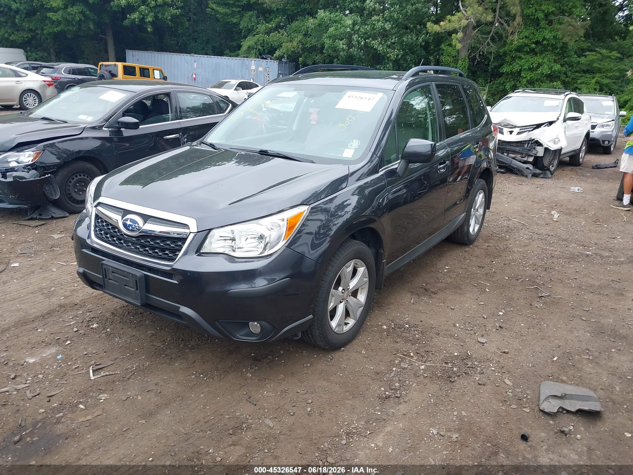 2015 Subaru Forester 2.5i Limited Gray vin: JF2SJARC0FH814198