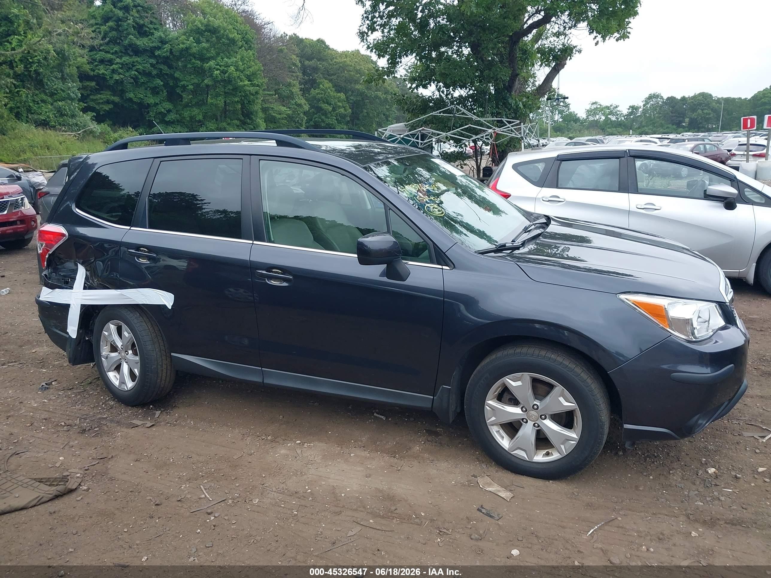 2015 Subaru Forester 2.5i Limited Gray vin: JF2SJARC0FH814198