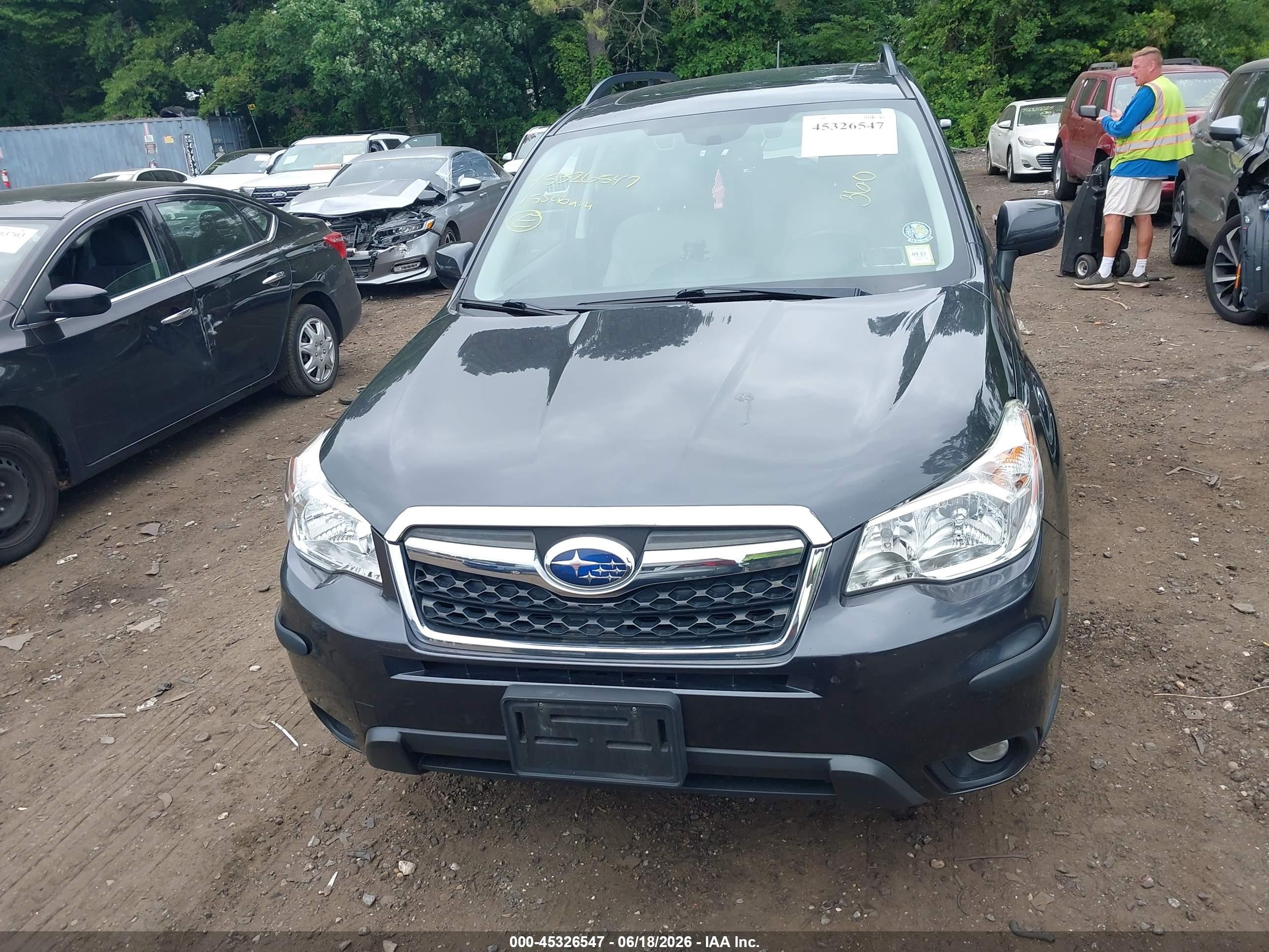 2015 Subaru Forester 2.5i Limited Gray vin: JF2SJARC0FH814198