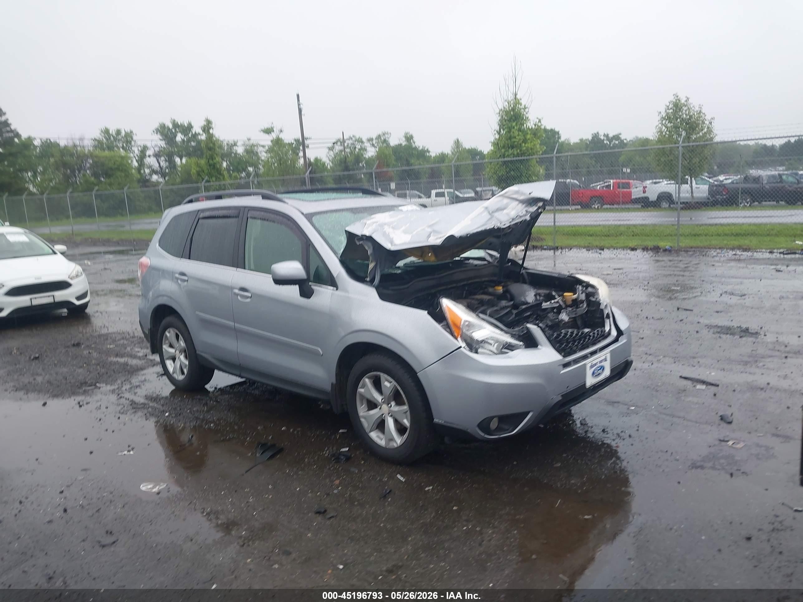 2015 Subaru Forester 2.5i Limited Silver vin: JF2SJARC1FH498312