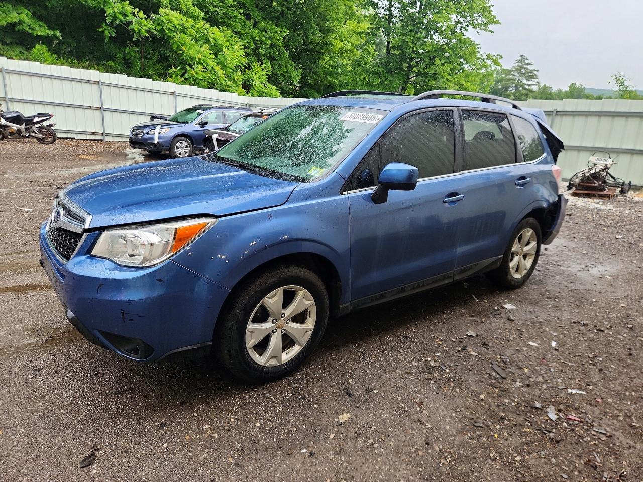 2015 Subaru Forester 2.5i Limited Blue vin: JF2SJARC2FH425434