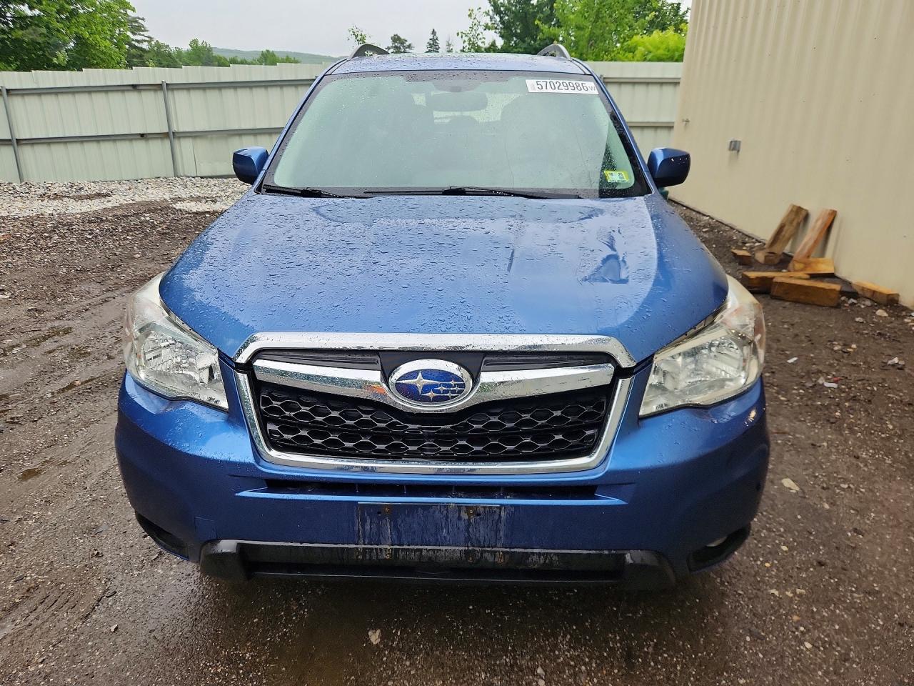 2015 Subaru Forester 2.5i Limited Blue vin: JF2SJARC2FH425434