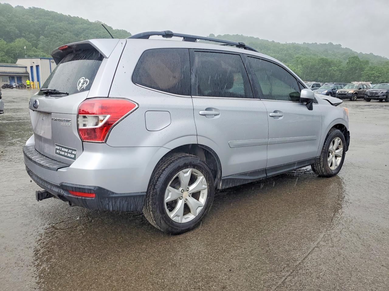 2015 Subaru Forester 2.5i Limited Silver vin: JF2SJARC3FH437236