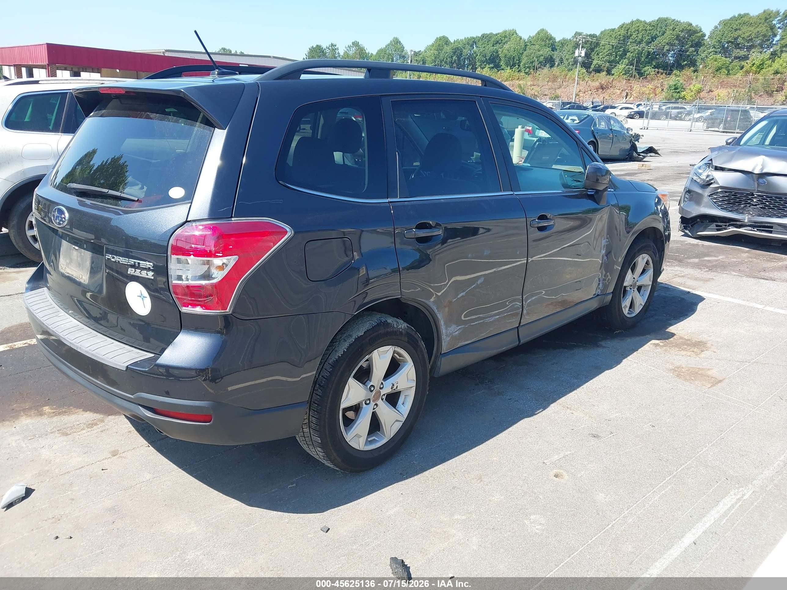 2015 Subaru Forester 2.5i Limited Gray vin: JF2SJARC3FH829116