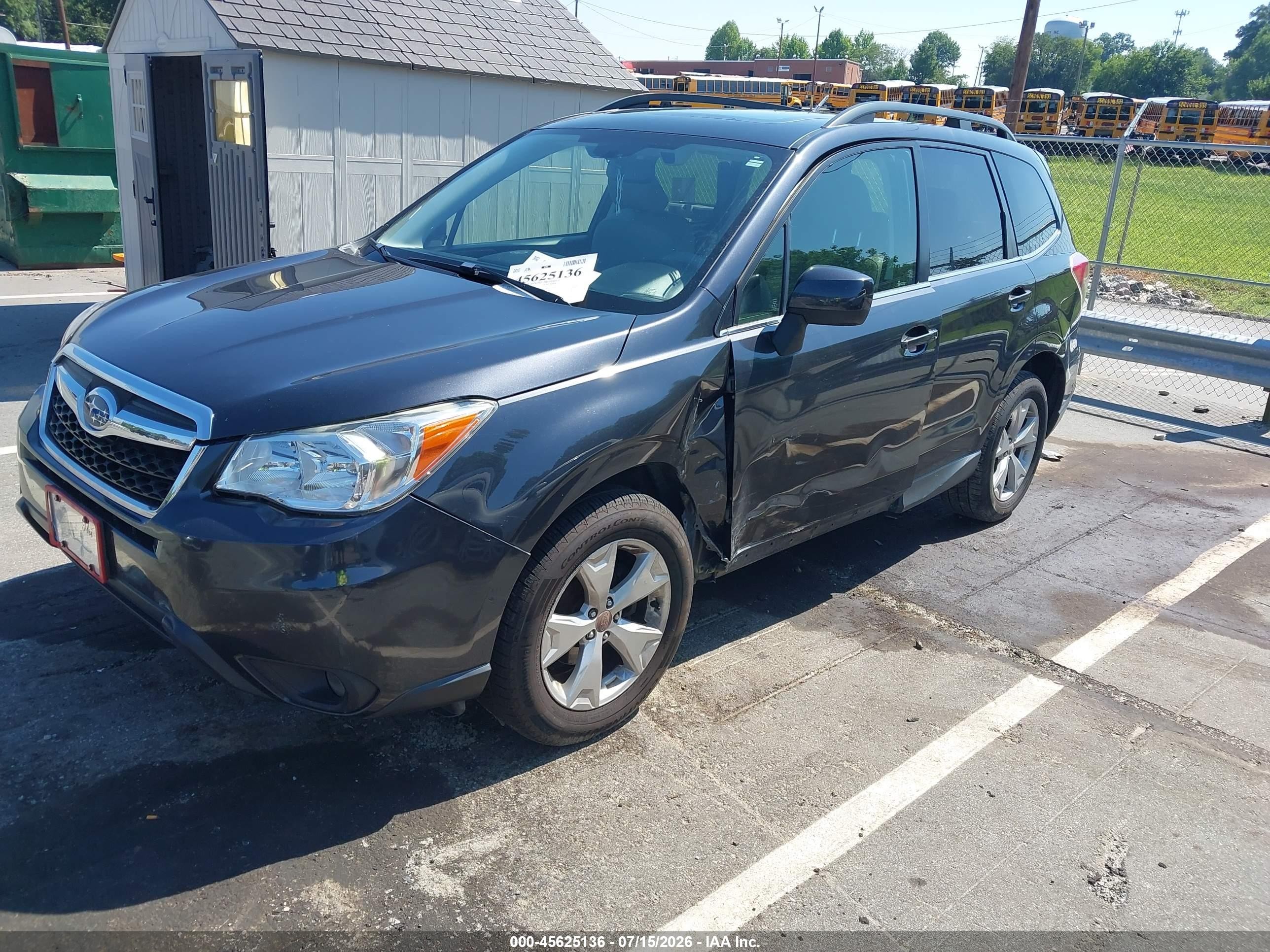 2015 Subaru Forester 2.5i Limited Gray vin: JF2SJARC3FH829116