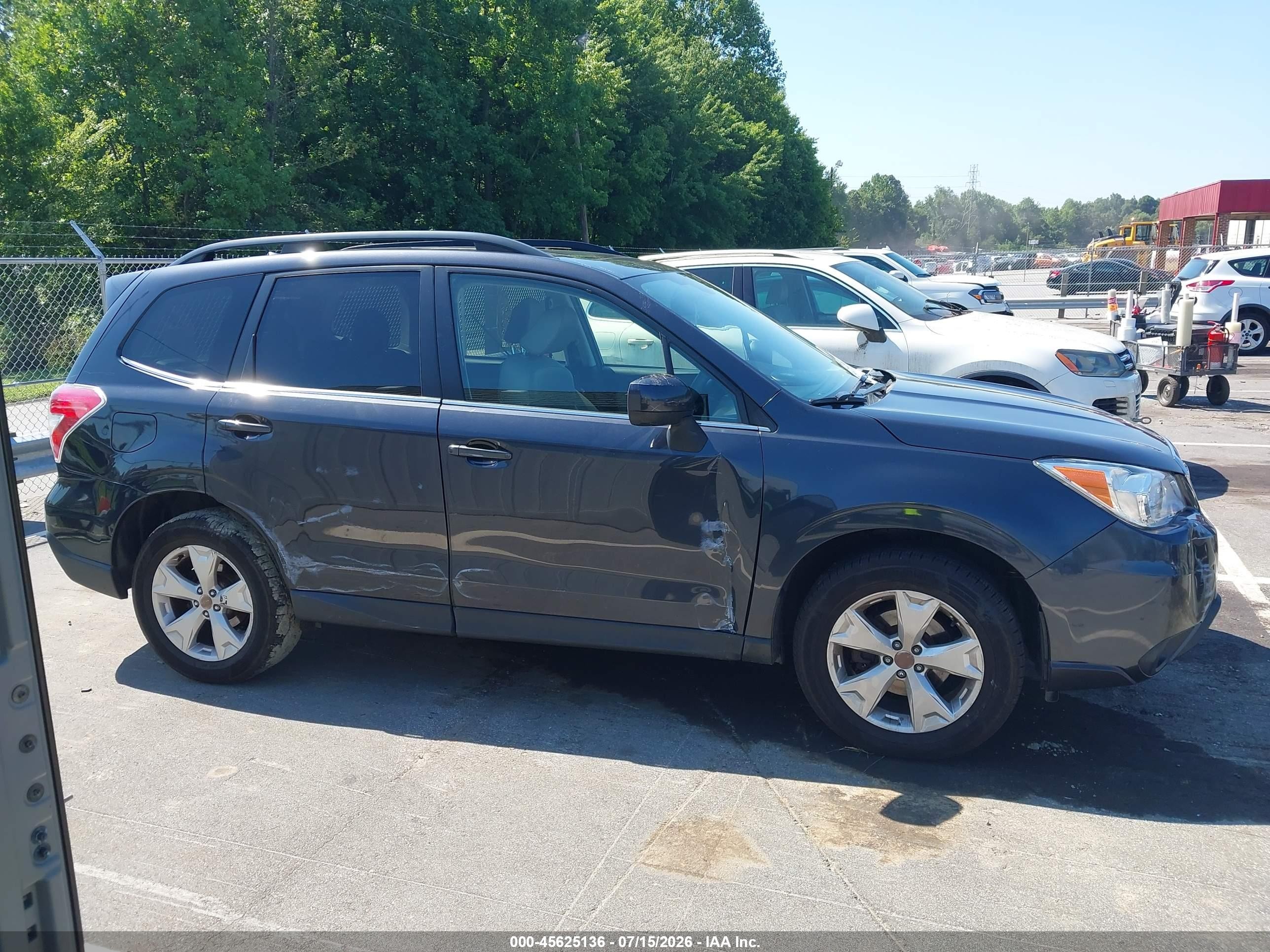 2015 Subaru Forester 2.5i Limited Gray vin: JF2SJARC3FH829116