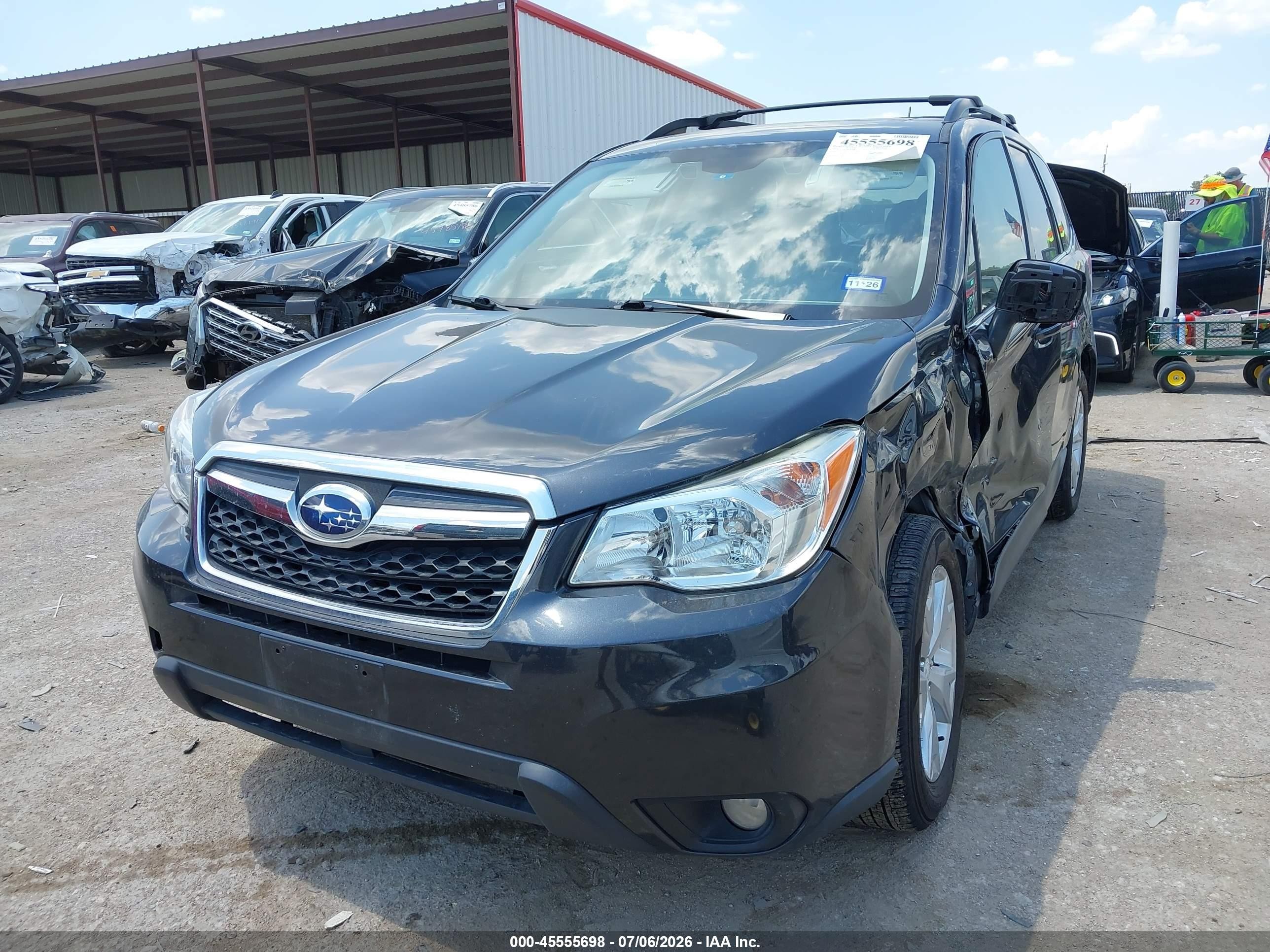 2015 Subaru Forester 2.5i Limited Gray vin: JF2SJARC3FH833683