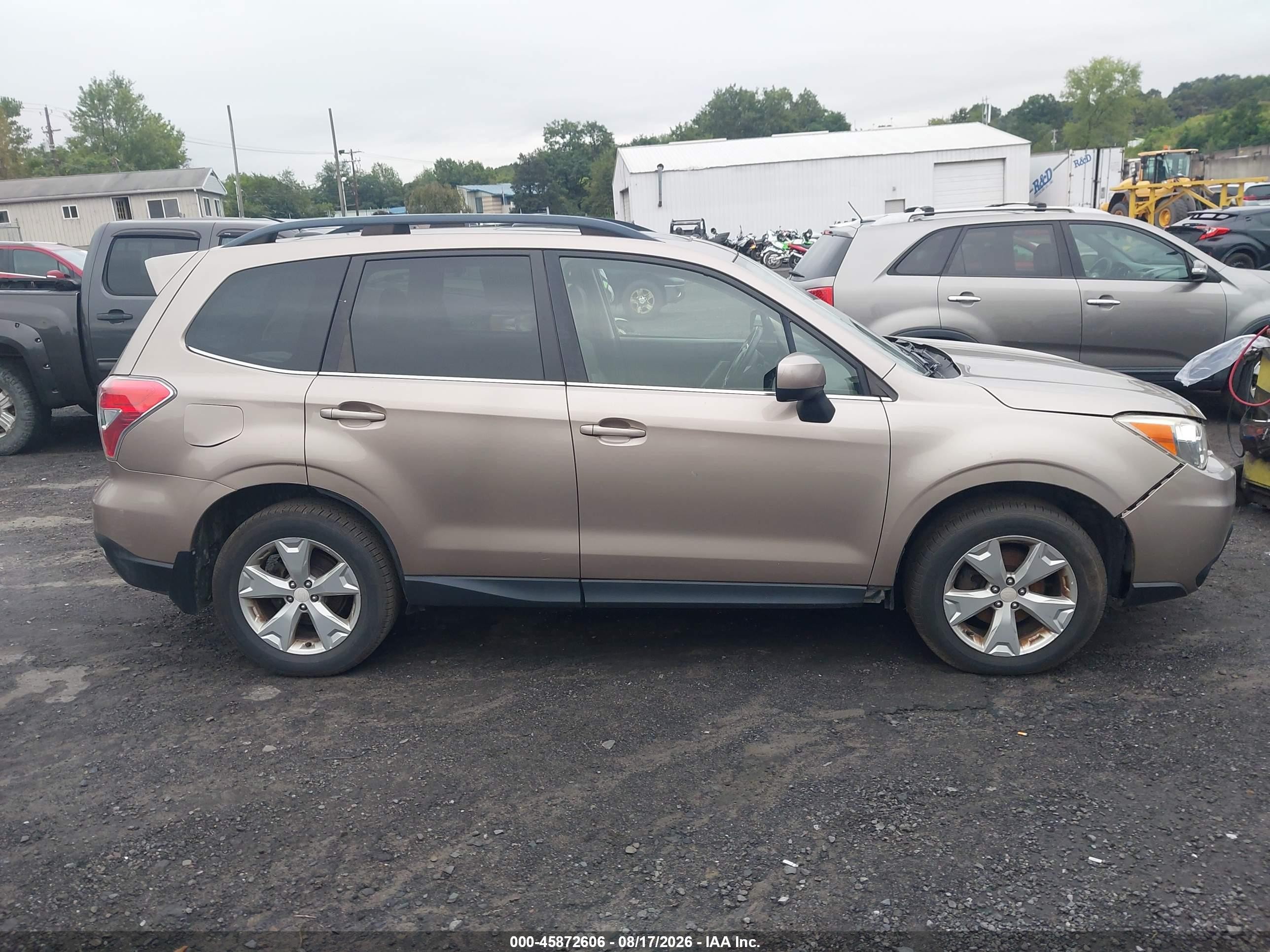2015 Subaru Forester 2.5i Limited Бежевый vin: JF2SJARC5FH800099