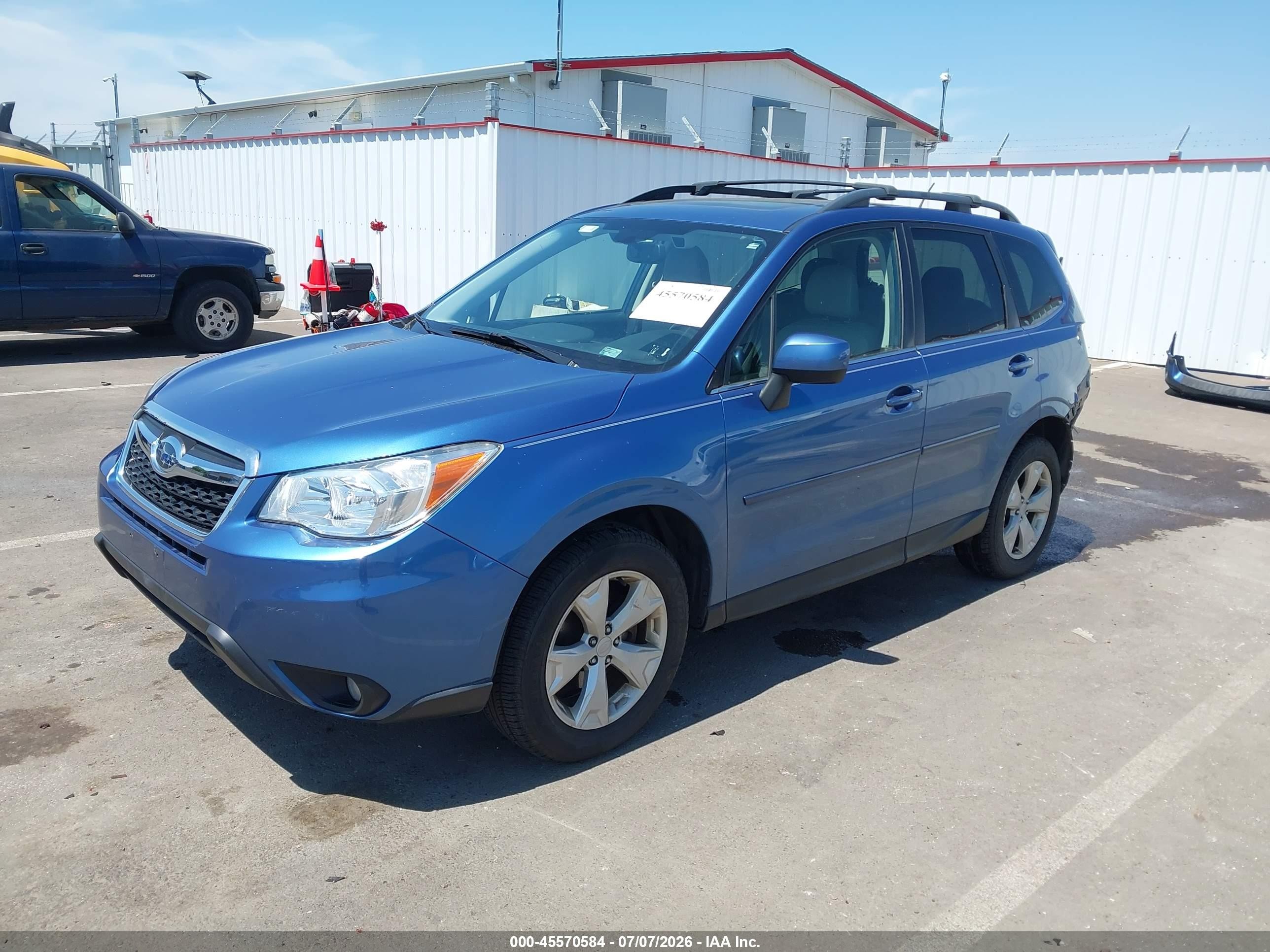 2015 Subaru Forester 2.5i Limited Синий vin: JF2SJARC6FH407860
