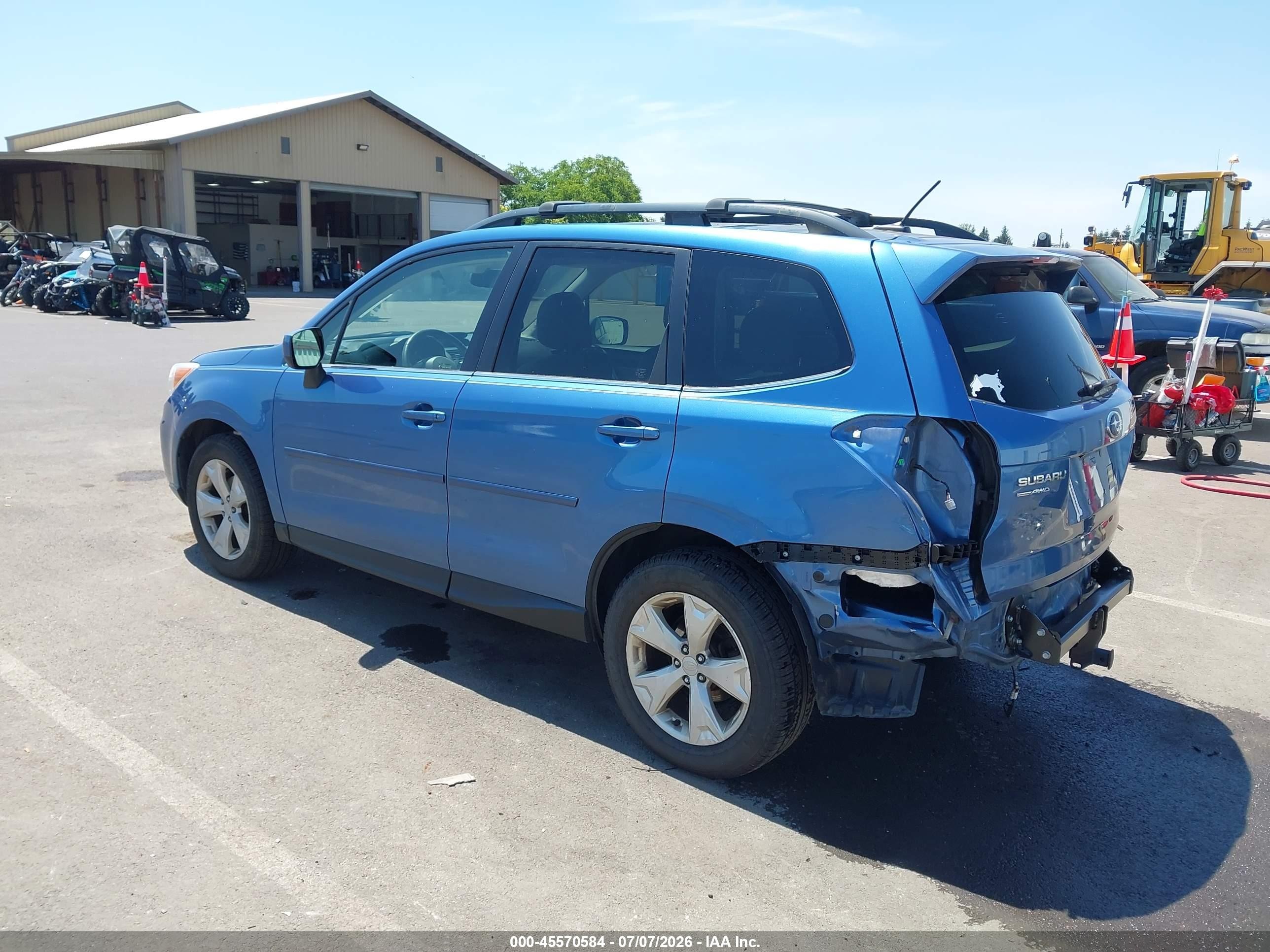 2015 Subaru Forester 2.5i Limited Синий vin: JF2SJARC6FH407860