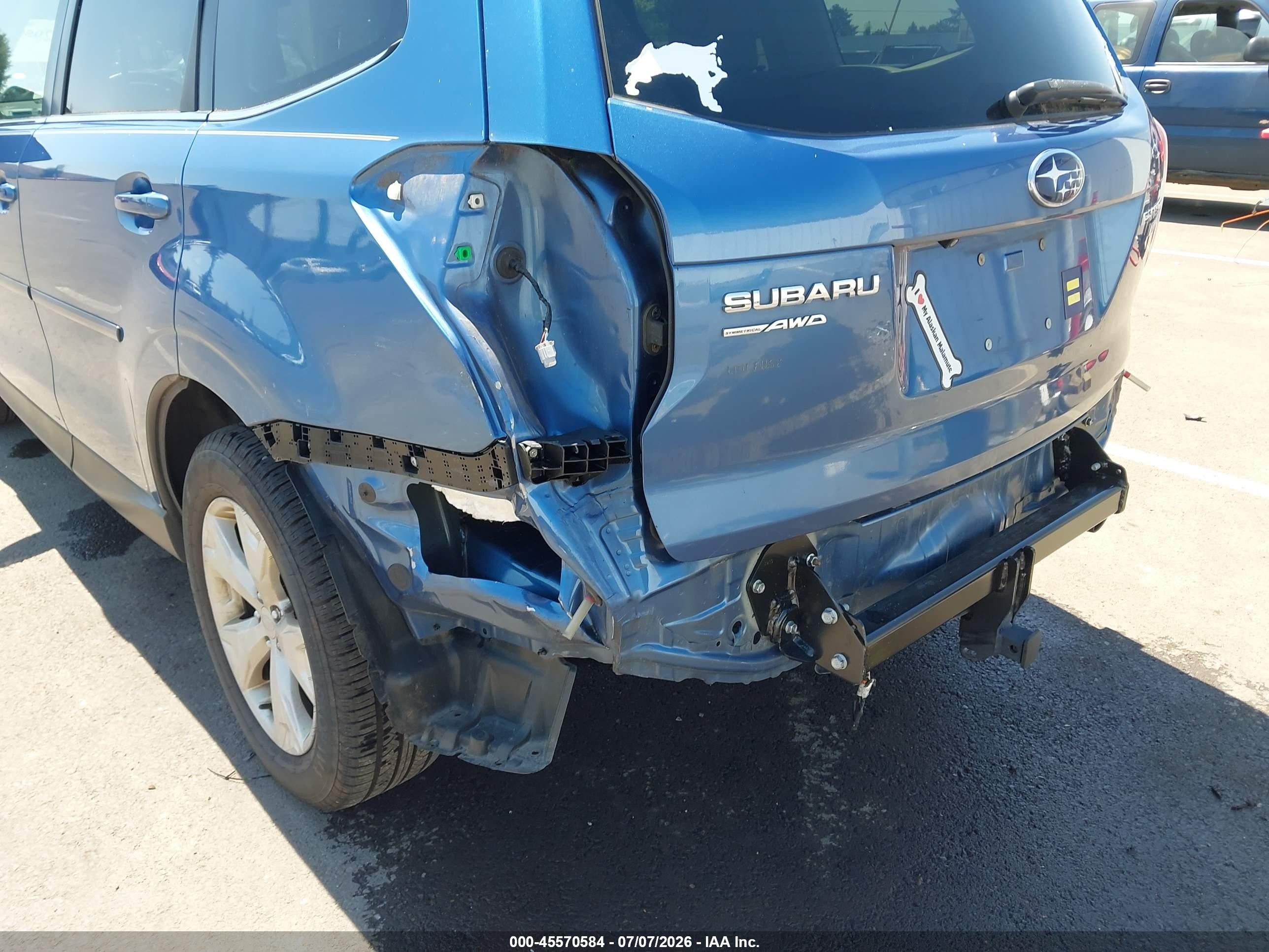 2015 Subaru Forester 2.5i Limited Синий vin: JF2SJARC6FH407860