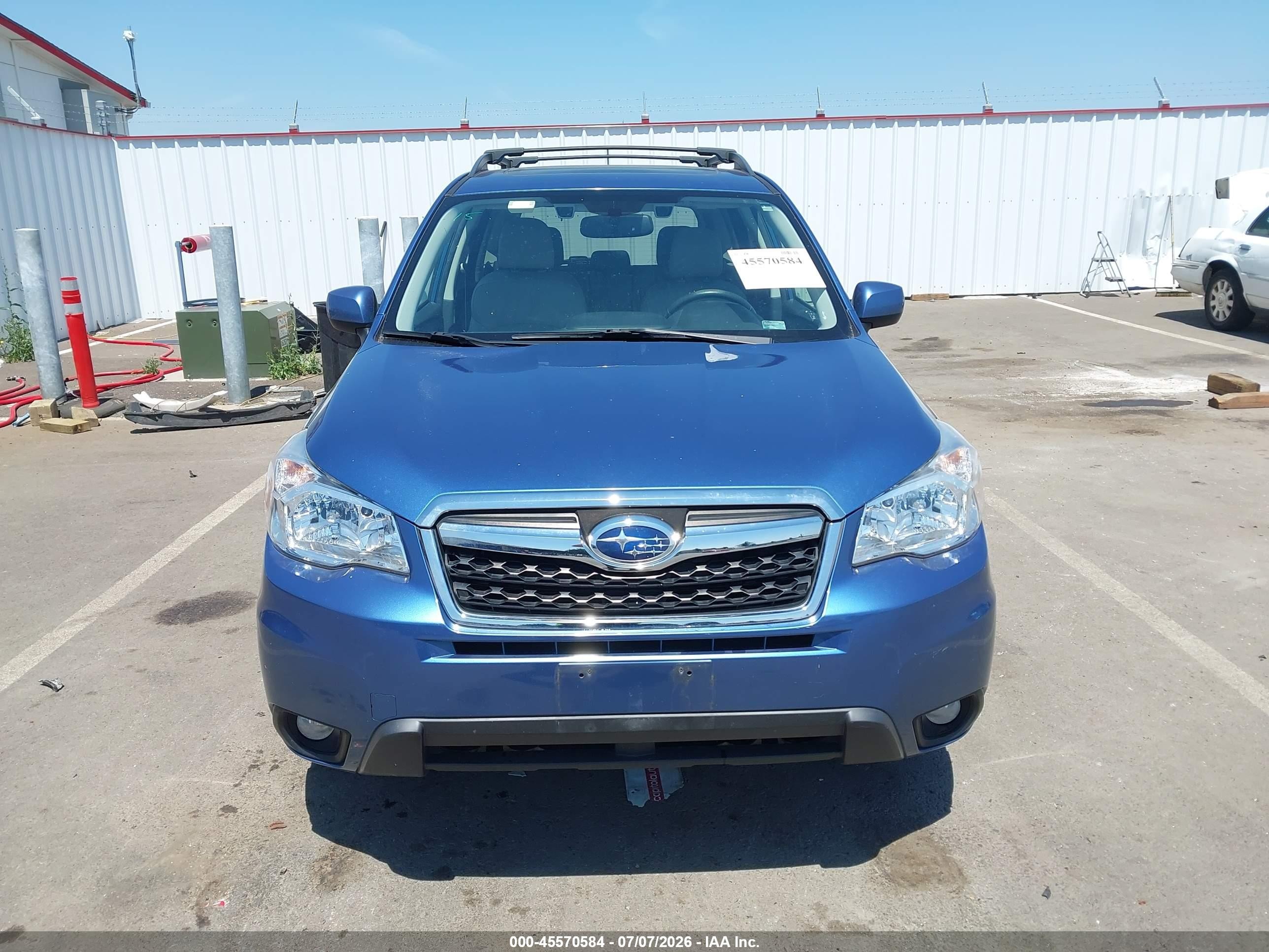 2015 Subaru Forester 2.5i Limited Синий vin: JF2SJARC6FH407860