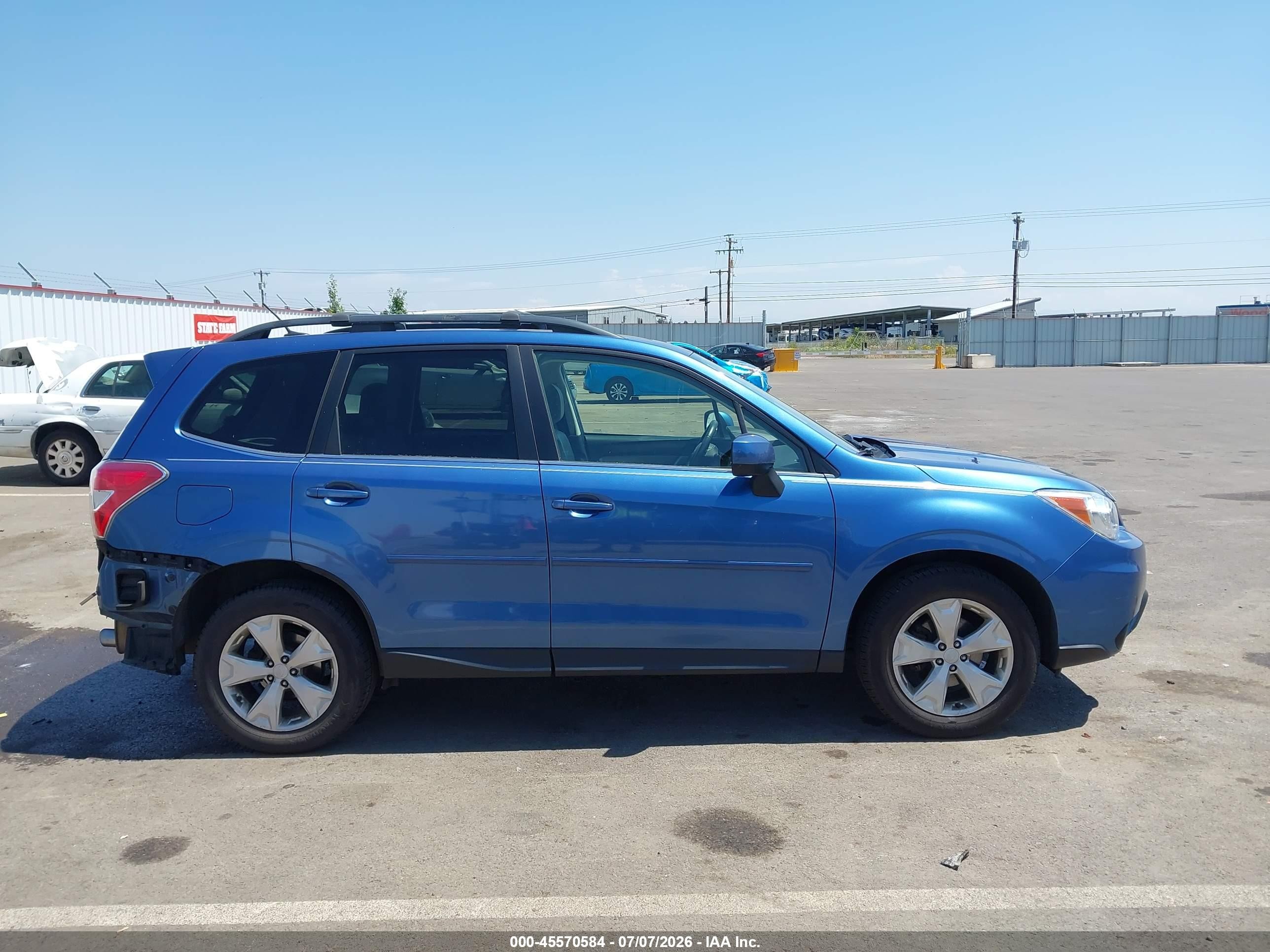 2015 Subaru Forester 2.5i Limited Синий vin: JF2SJARC6FH407860