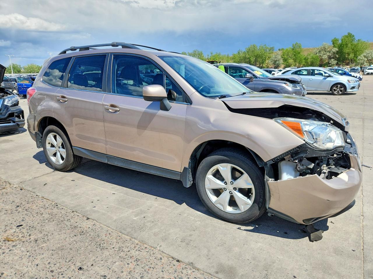 2015 Subaru Forester 2.5i Limited Tan vin: JF2SJARC8FH412249