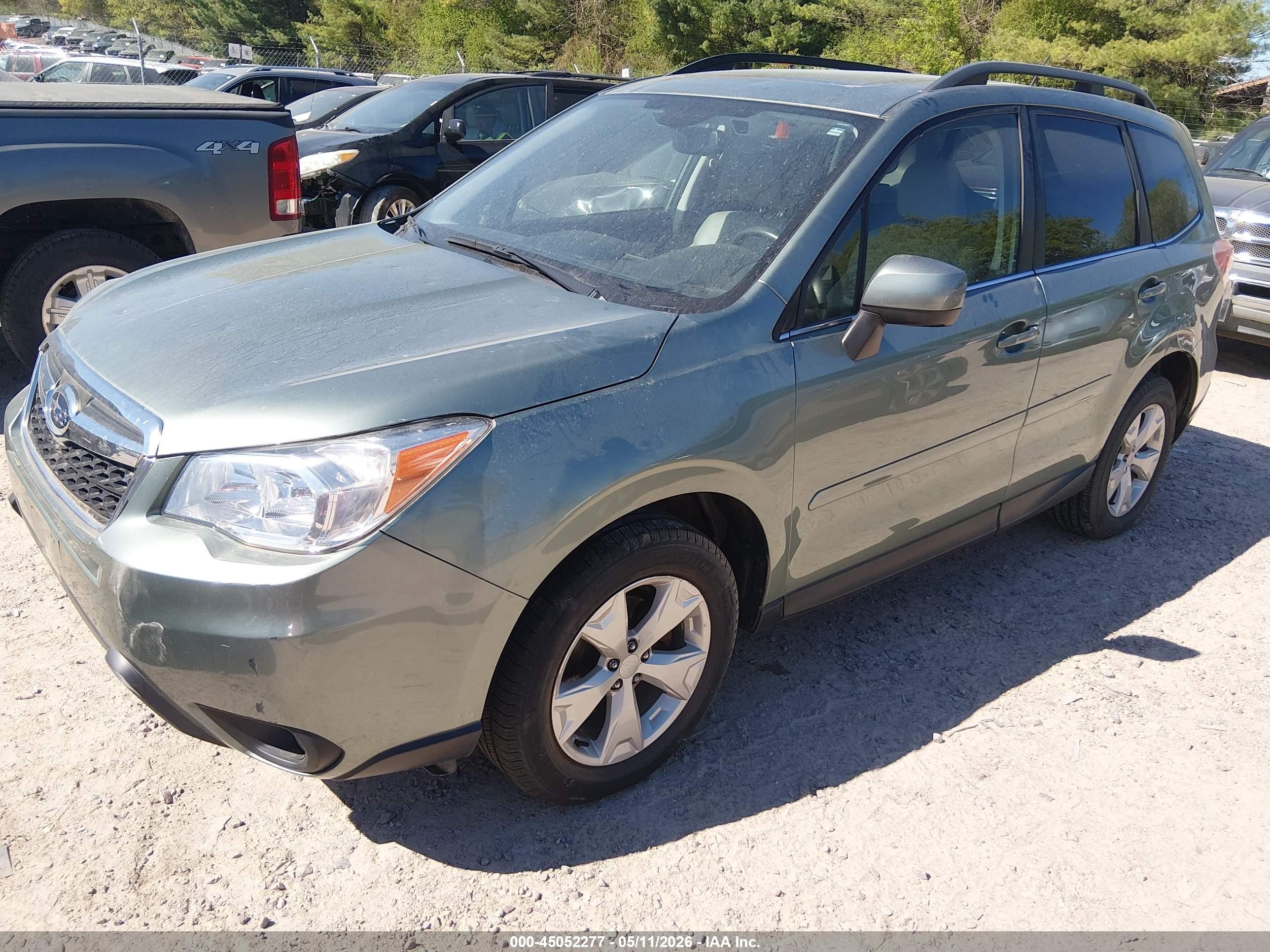 2015 Subaru Forester 2.5i Limited Green vin: JF2SJARC8FH504932