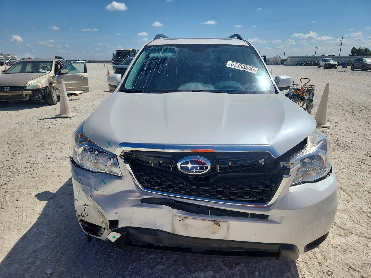 2015 Subaru Forester 2.5i Limited White vin: JF2SJARC8FH833324