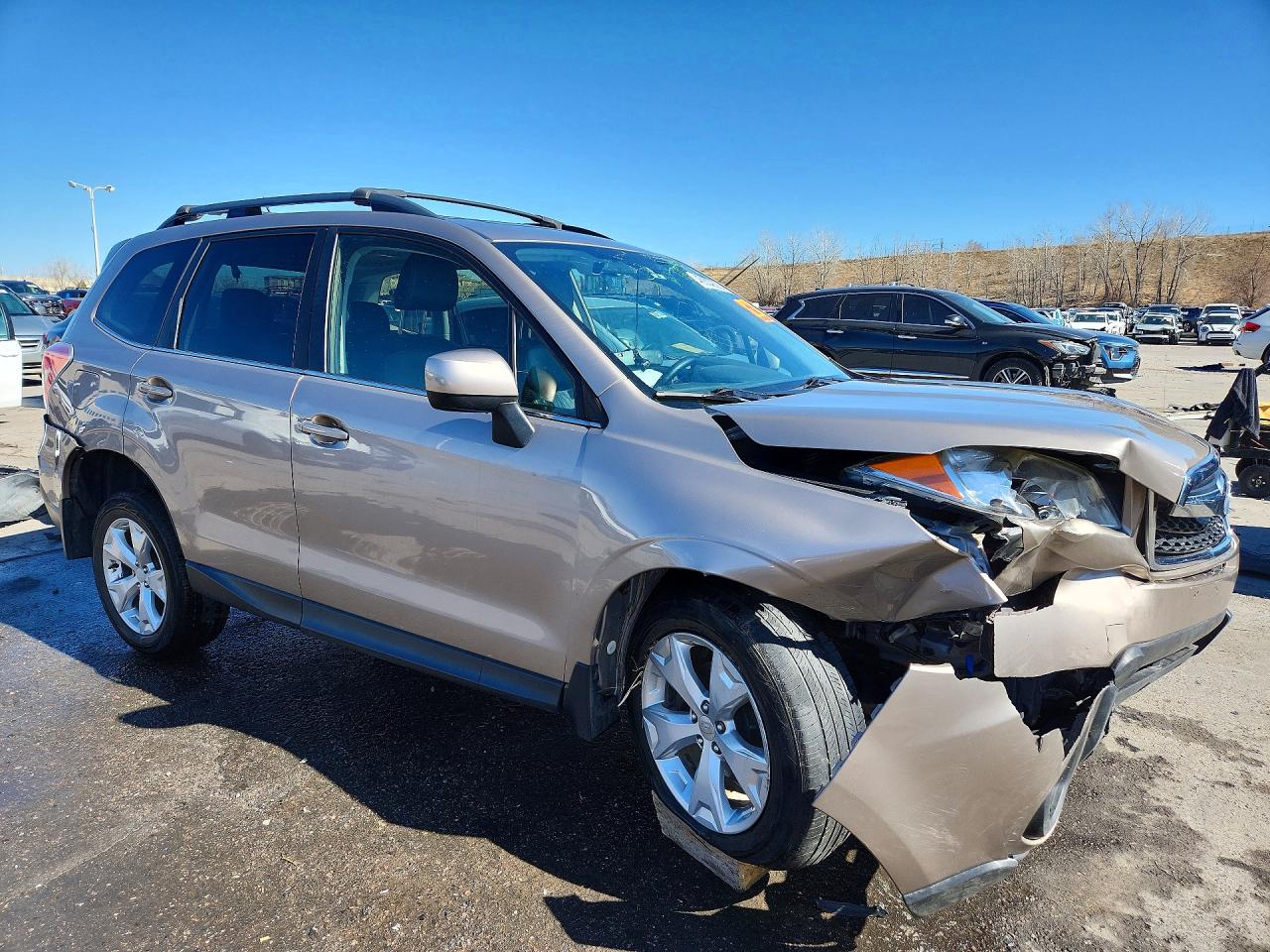 2015 Subaru Forester 2.5i Limited Tan vin: JF2SJARC9FH441369